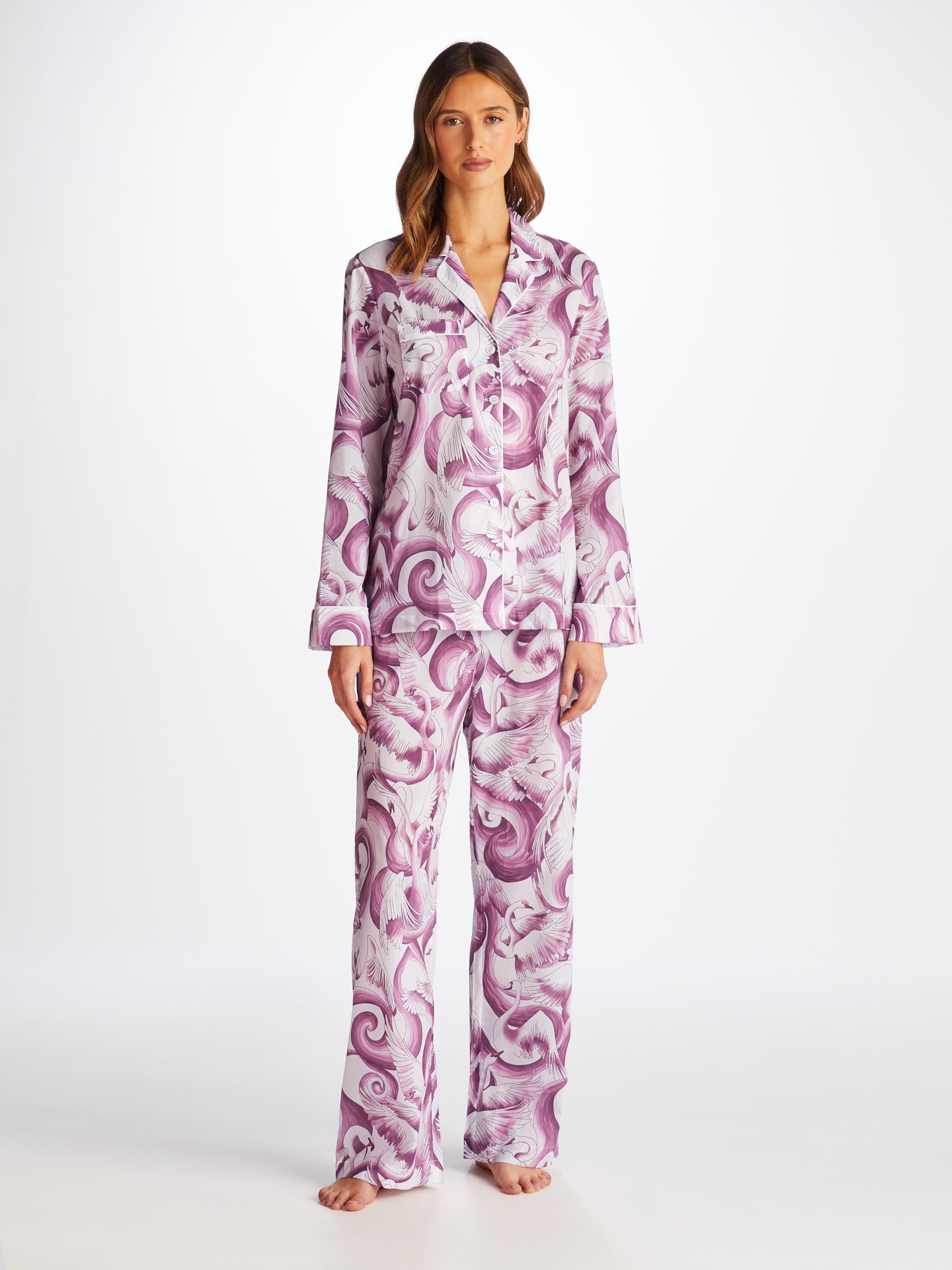 Women's Pajamas Ledbury 75 Cotton Batiste White