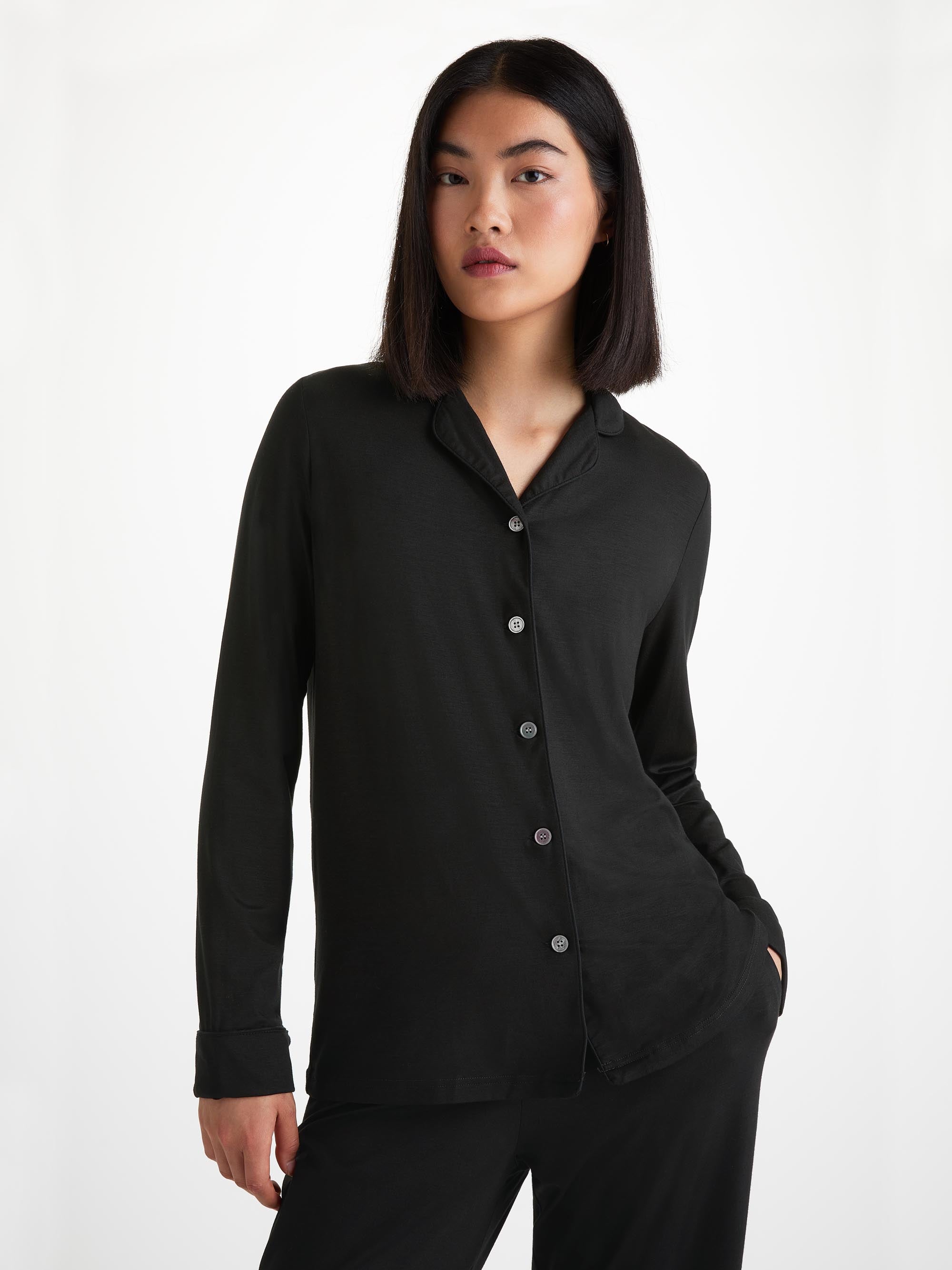 Women's Pajamas Lara Micro Modal Stretch Black