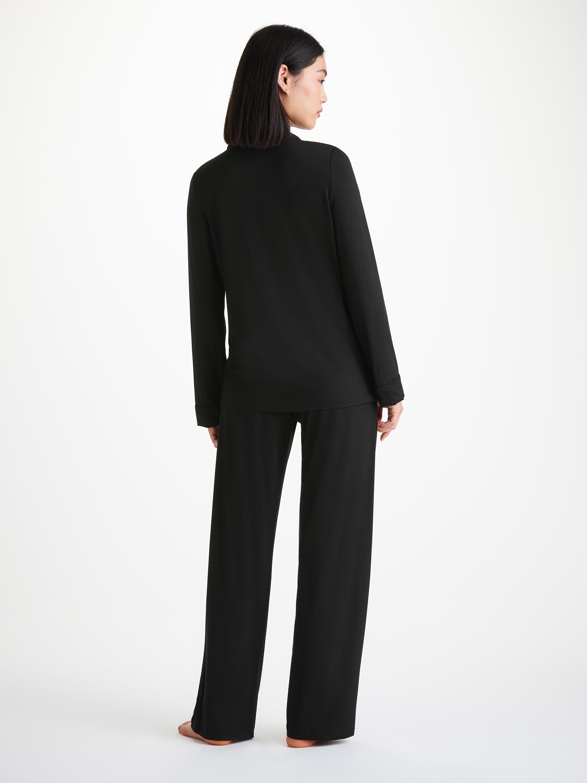 Women's Pyjamas Lara Micro Modal Stretch Black