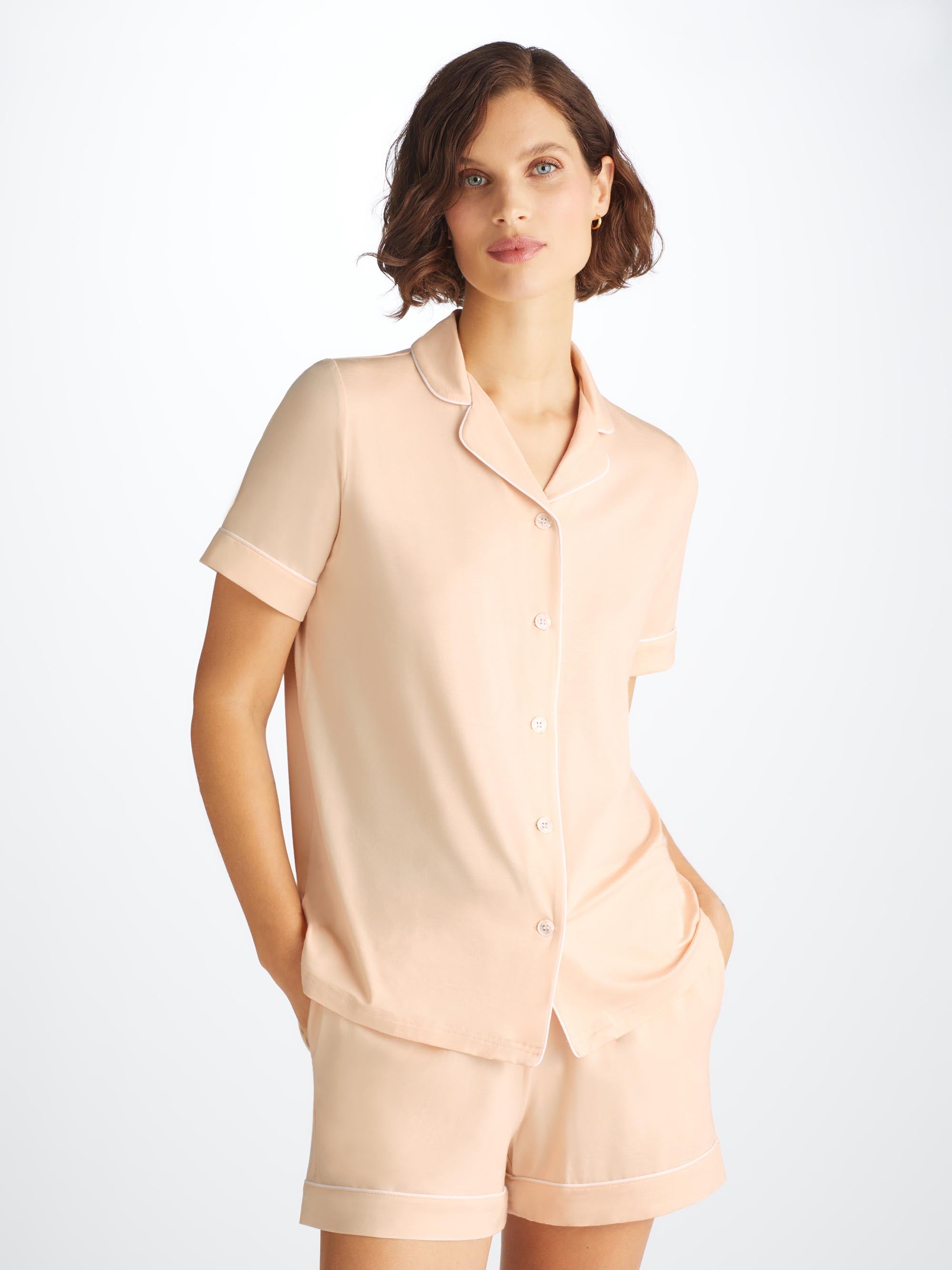 Women's Short Pyjamas Lara Micro Modal Stretch Cream