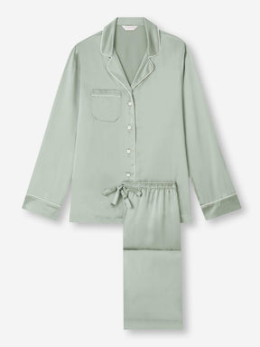 Women's Pyjamas Bailey Silk Satin Sage