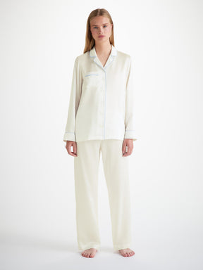 Women's Pyjamas Bailey Silk Satin Ivory