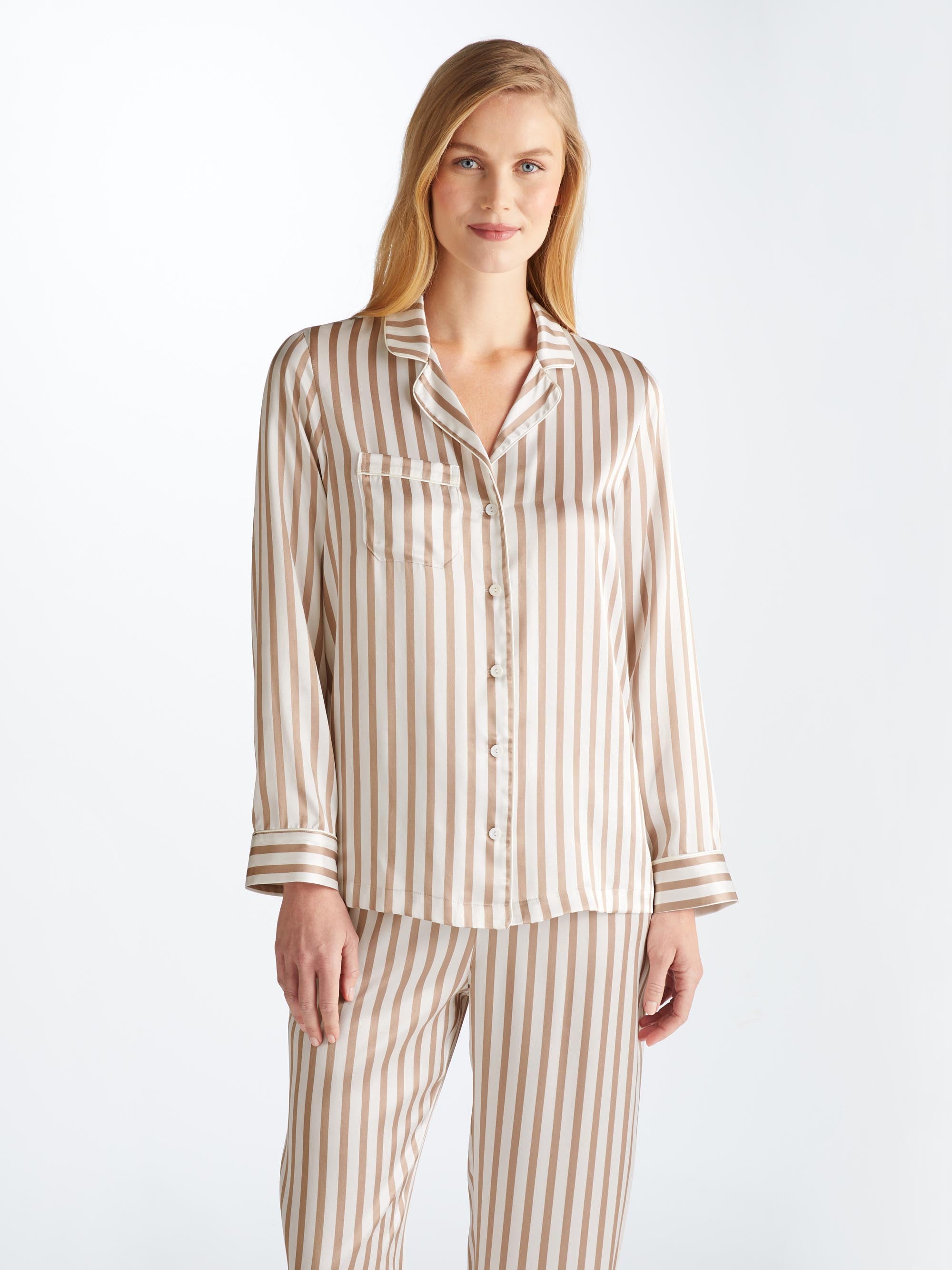 Women's Pajamas Brindisi 110 Silk Satin Gold