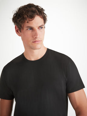 Men's T-Shirt Basel Micro Modal Stretch Black