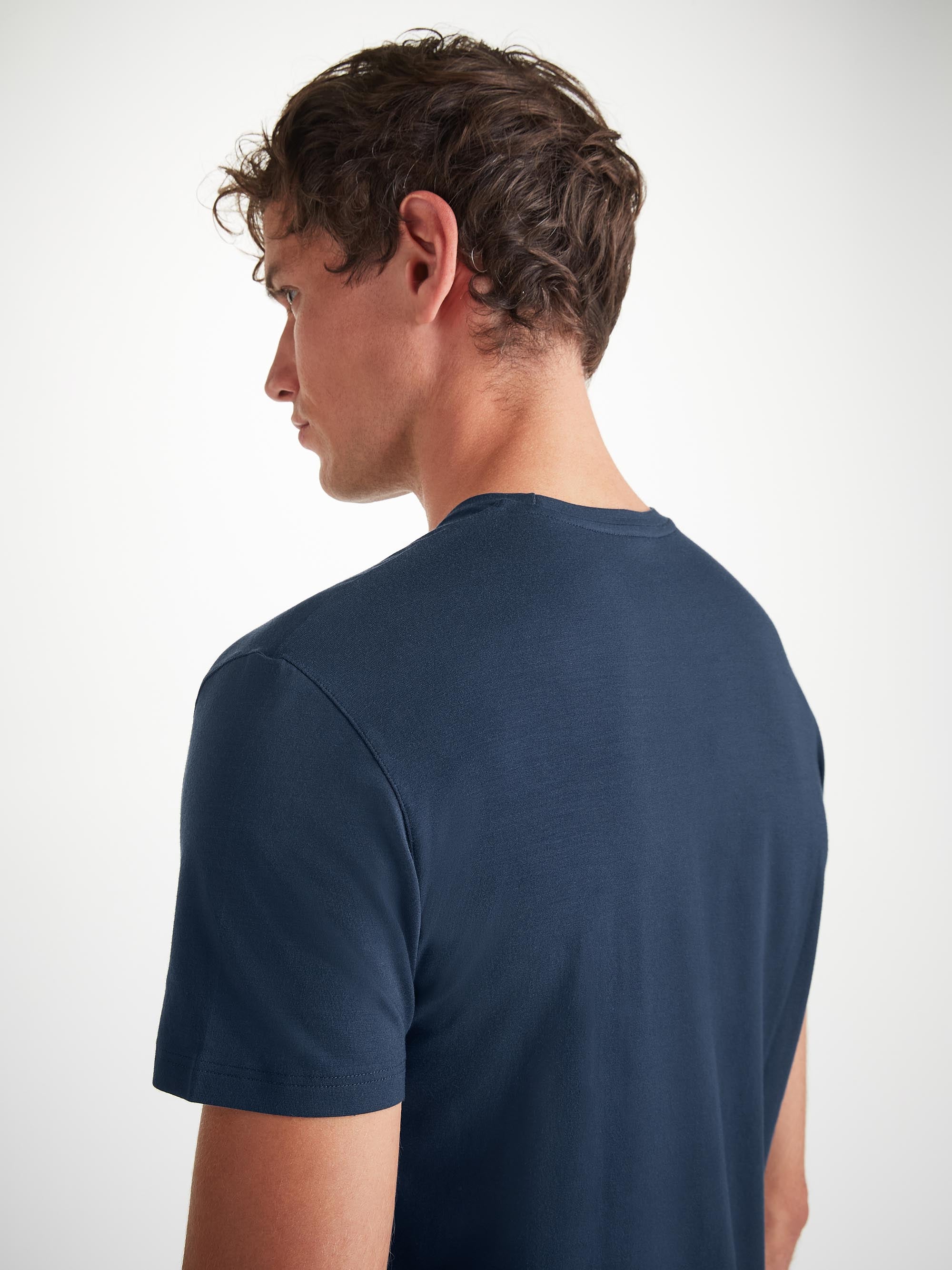 Men's T-Shirt Basel Micro Modal Stretch Navy