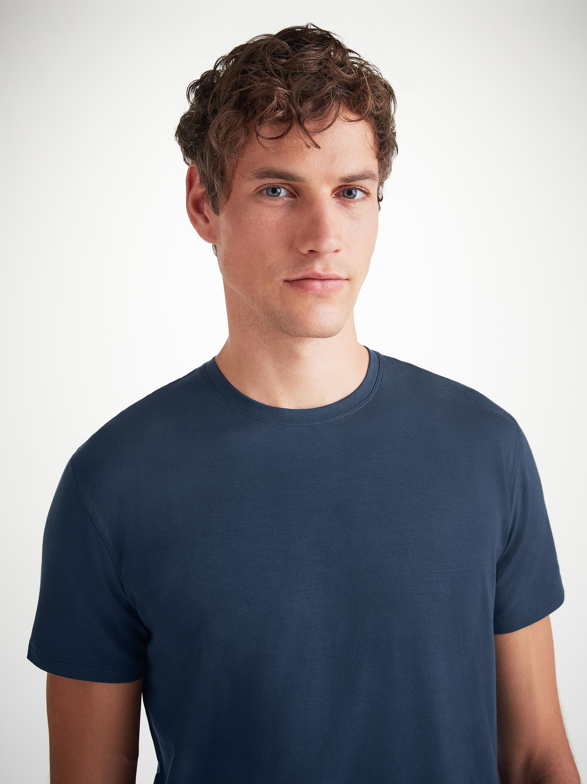 Men's T-Shirt Basel Micro Modal Stretch Navy