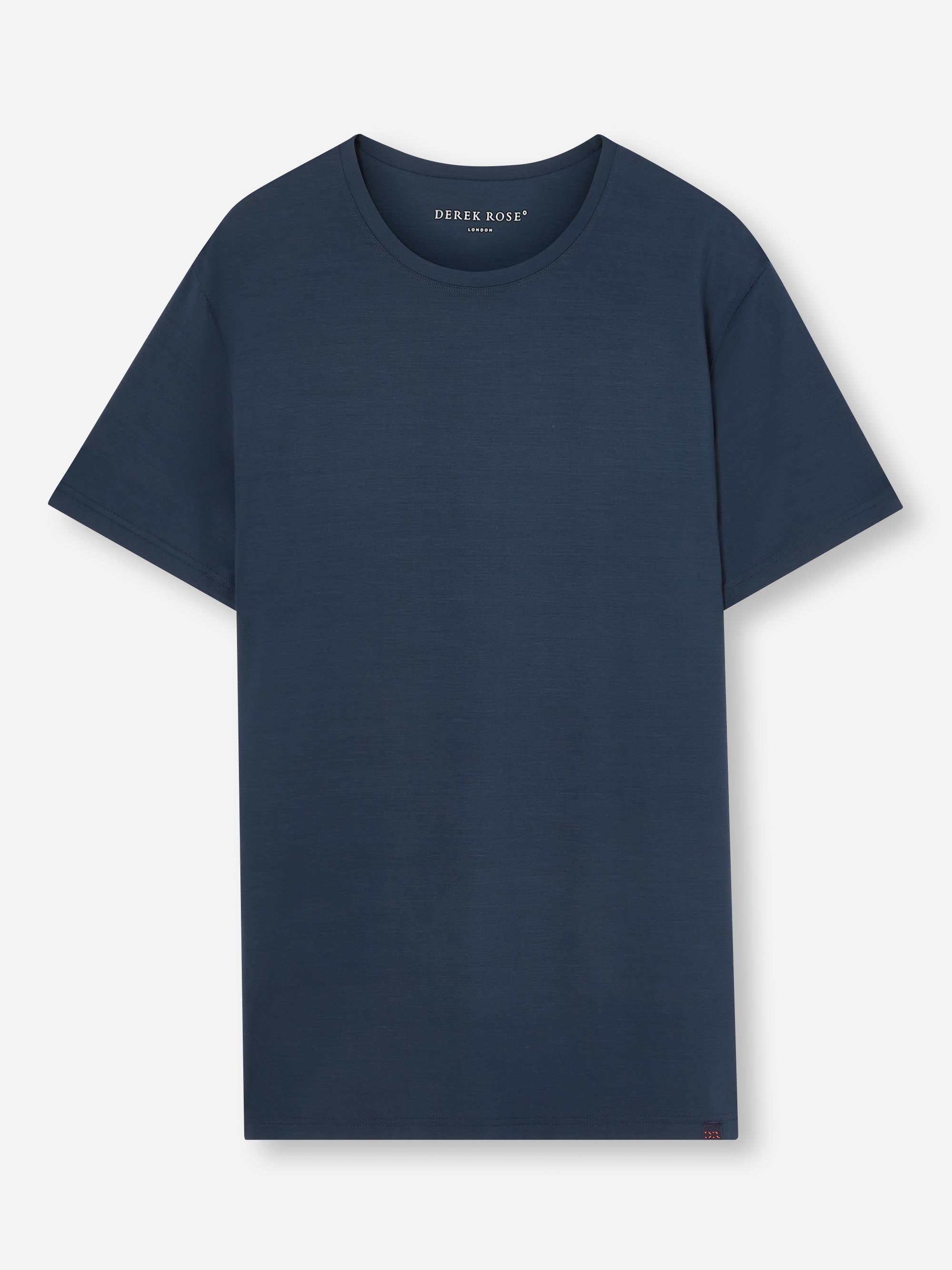 Men's T-Shirt Basel Micro Modal Stretch Navy