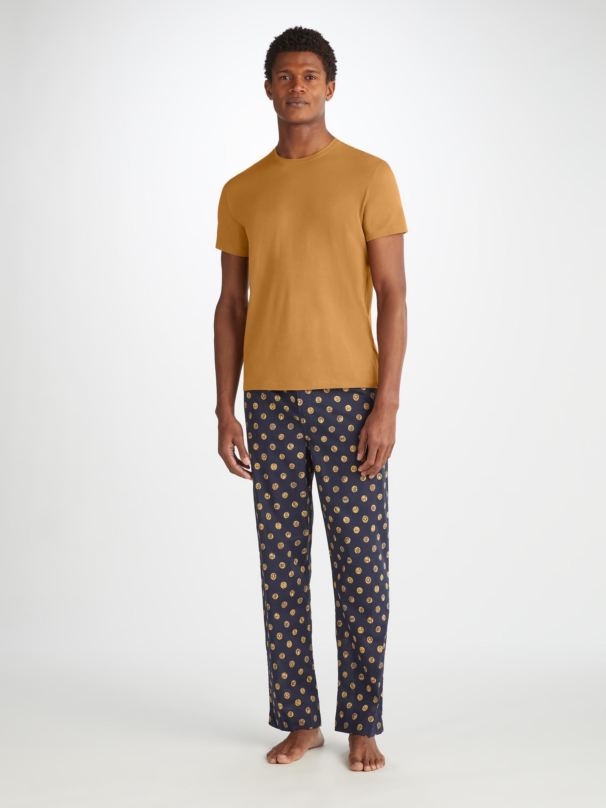 Men's T-Shirt Basel Micro Modal Stretch Gold