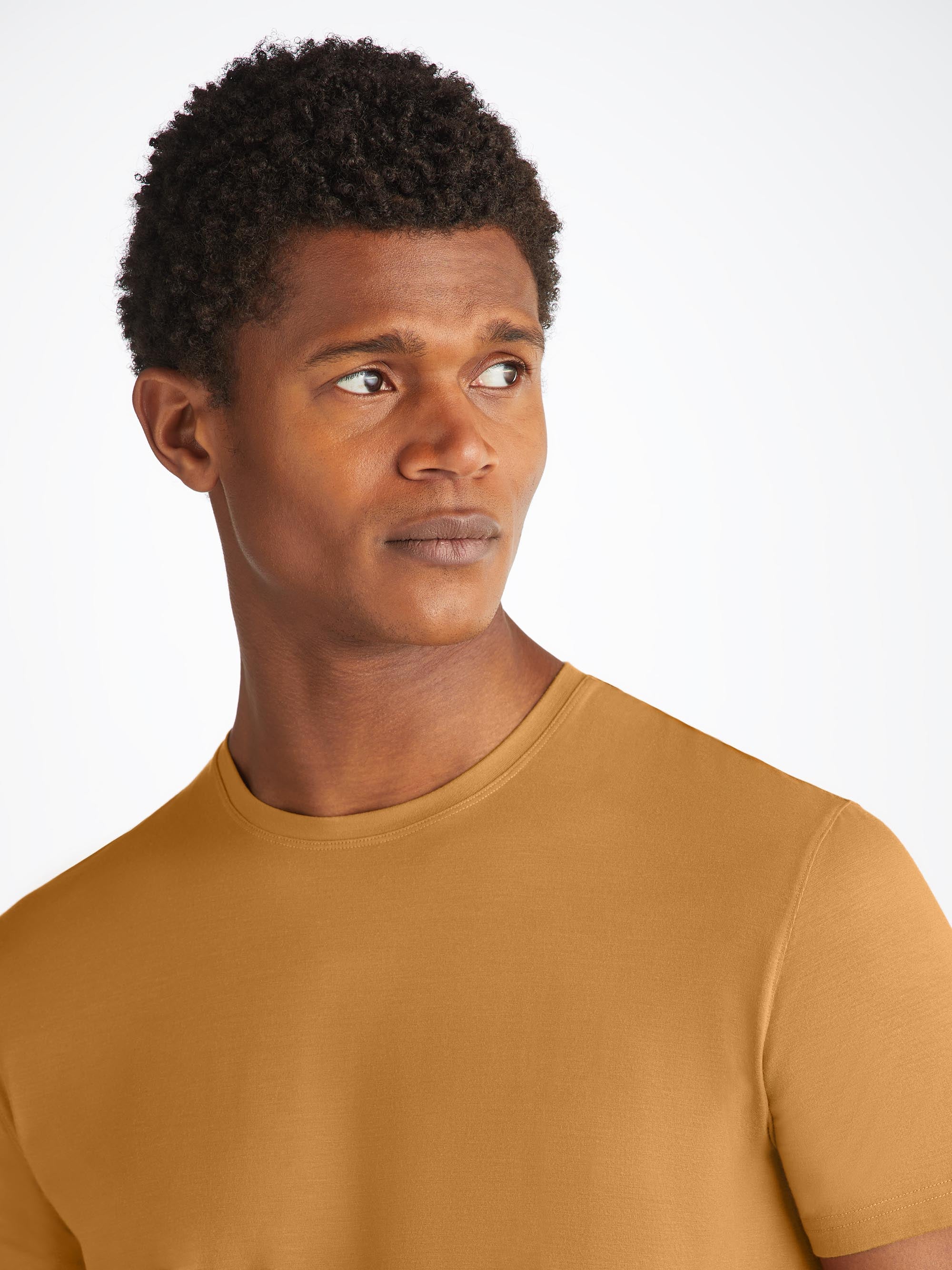 Men's T-Shirt Basel Micro Modal Stretch Gold