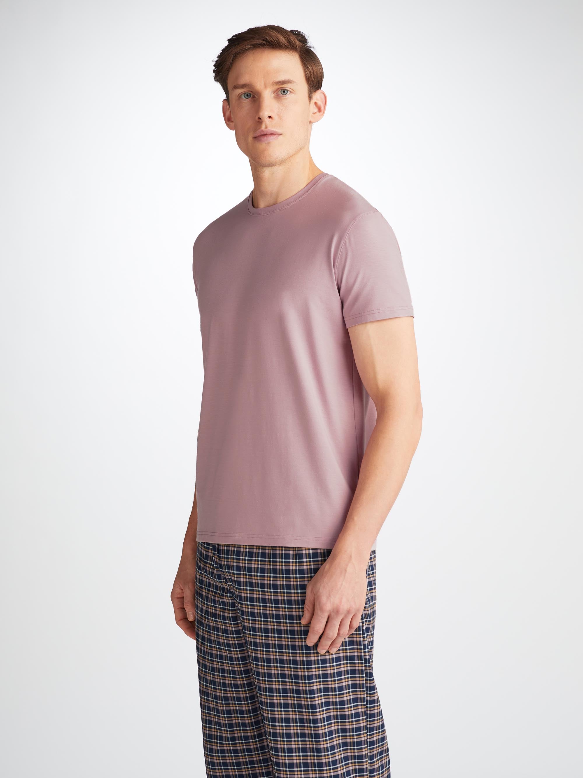 Men's T-Shirt Basel Micro Modal Stretch Mauve