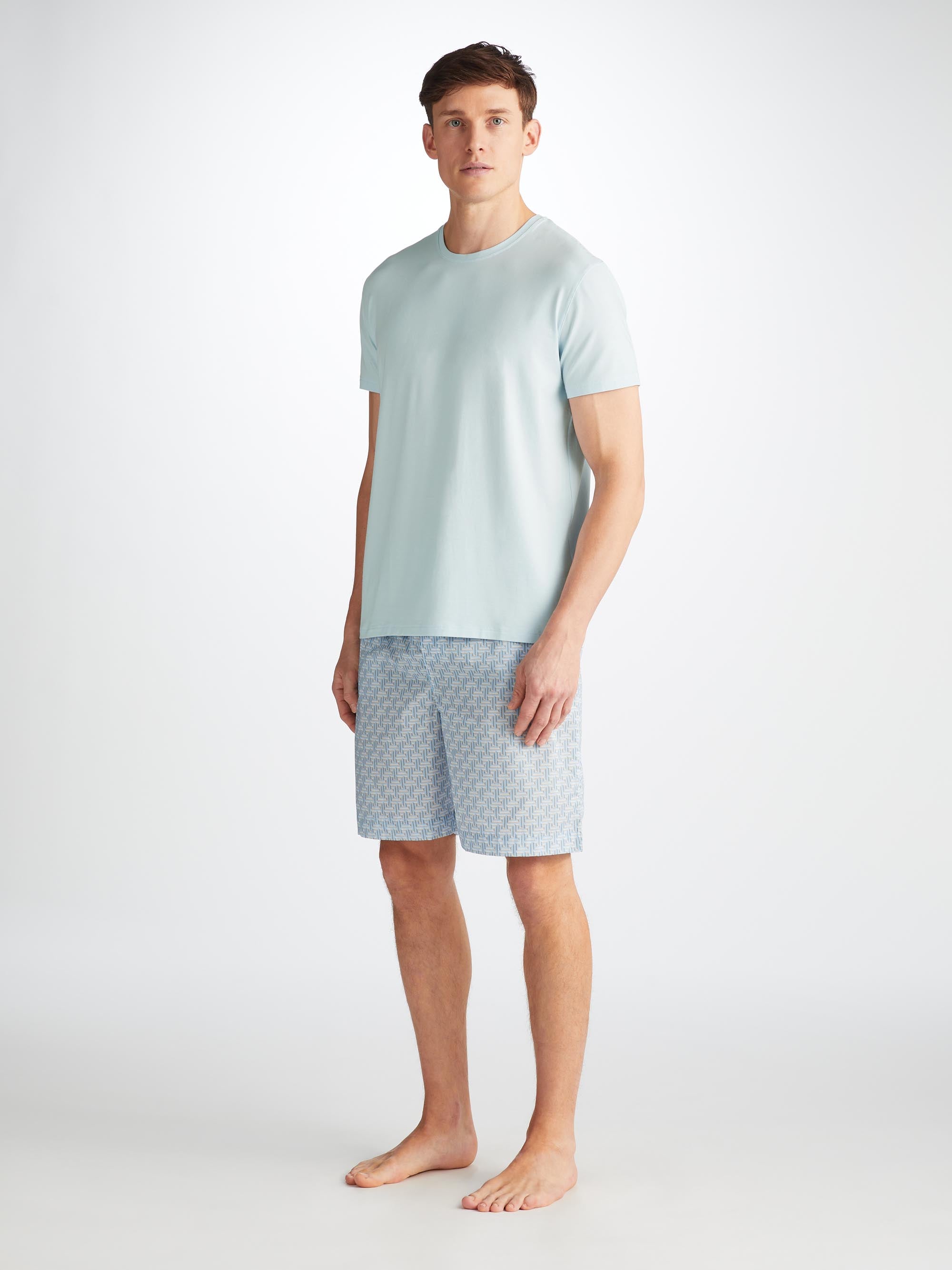 Men's T-Shirt Basel Micro Modal Stretch Ice Blue