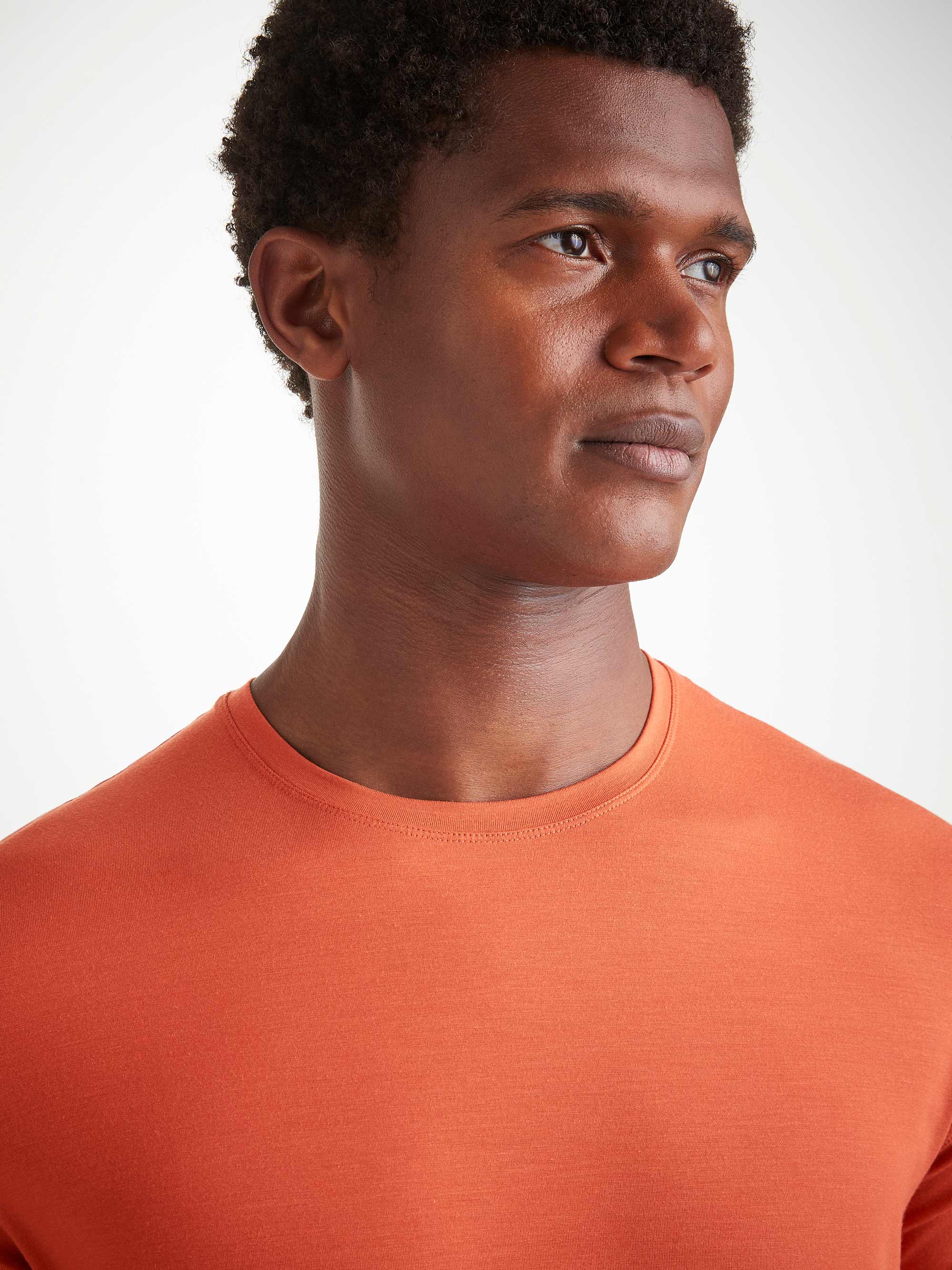 Men's T-Shirt Basel Micro Modal Stretch Spiced Orange