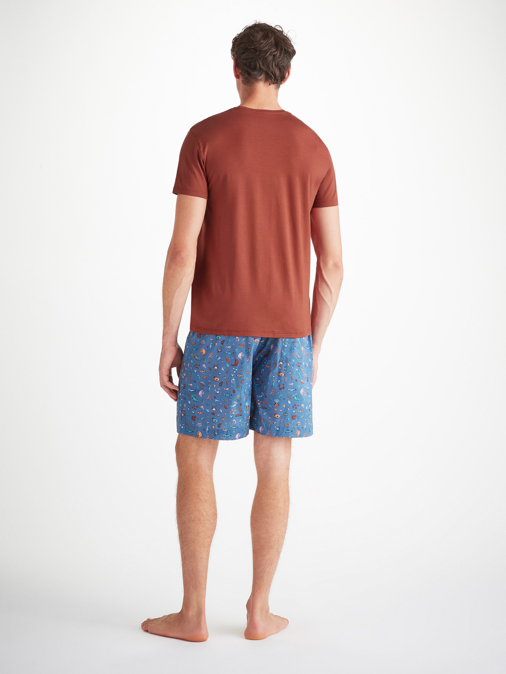 Men's T-Shirt Basel Micro Modal Stretch Rust Red