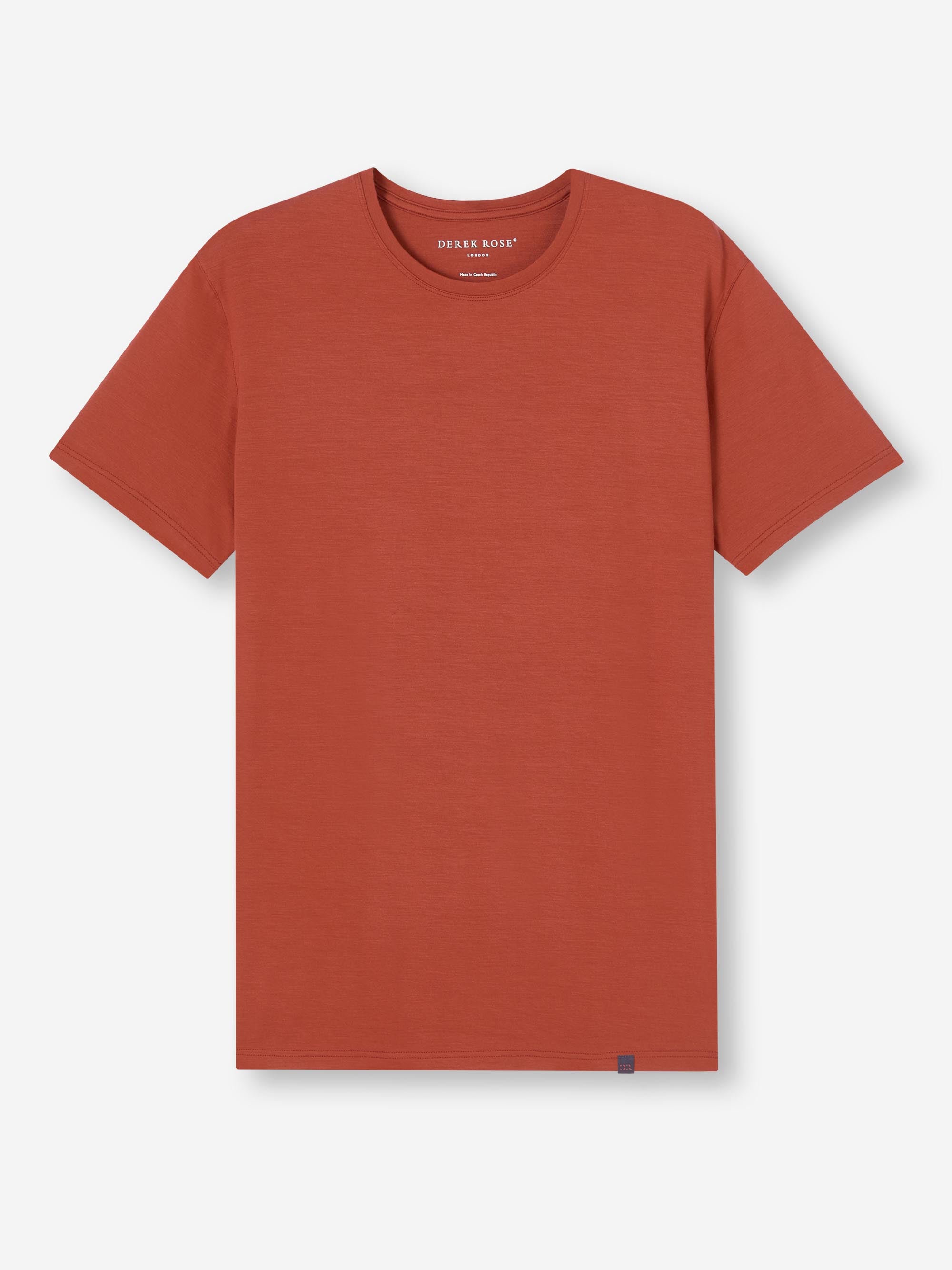 Men's T-Shirt Basel Micro Modal Stretch Rust Red