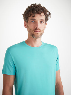 Men's T-Shirt Basel Micro Modal Stretch Turquoise