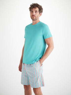 Men's T-Shirt Basel Micro Modal Stretch Turquoise