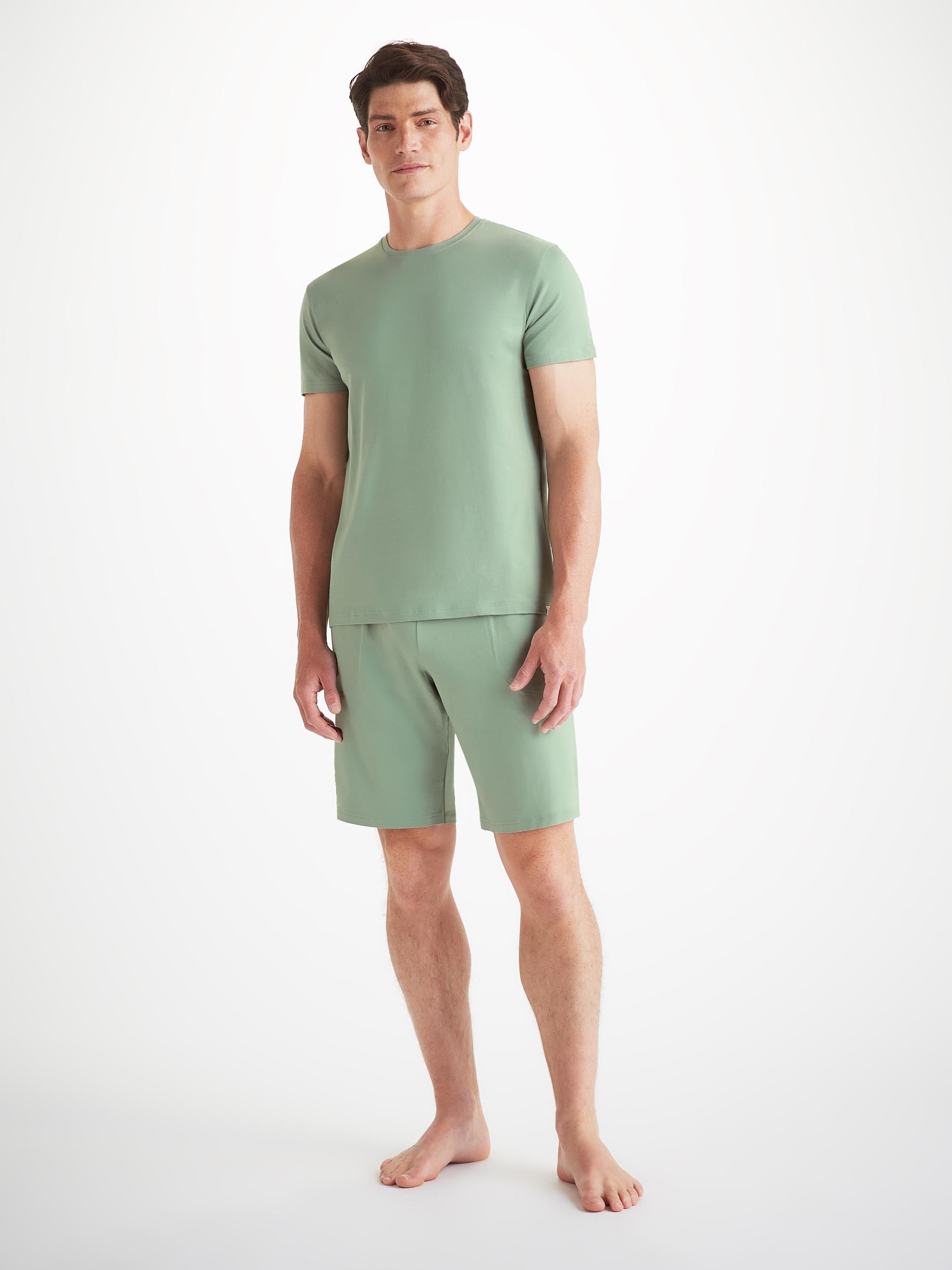 Men's T-Shirt Basel Micro Modal Stretch Eucalyptus