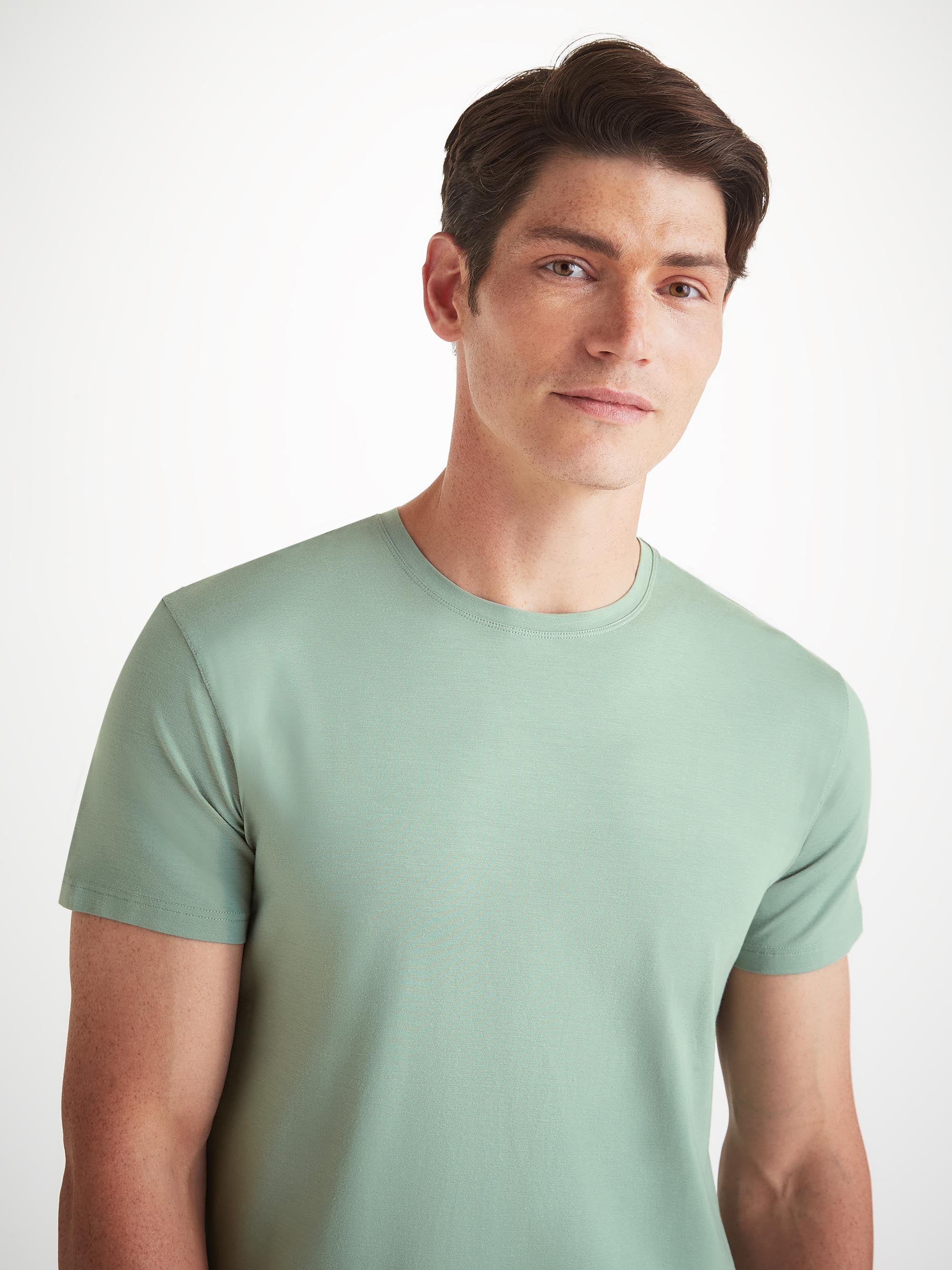 Men's T-Shirt Basel Micro Modal Stretch Eucalyptus