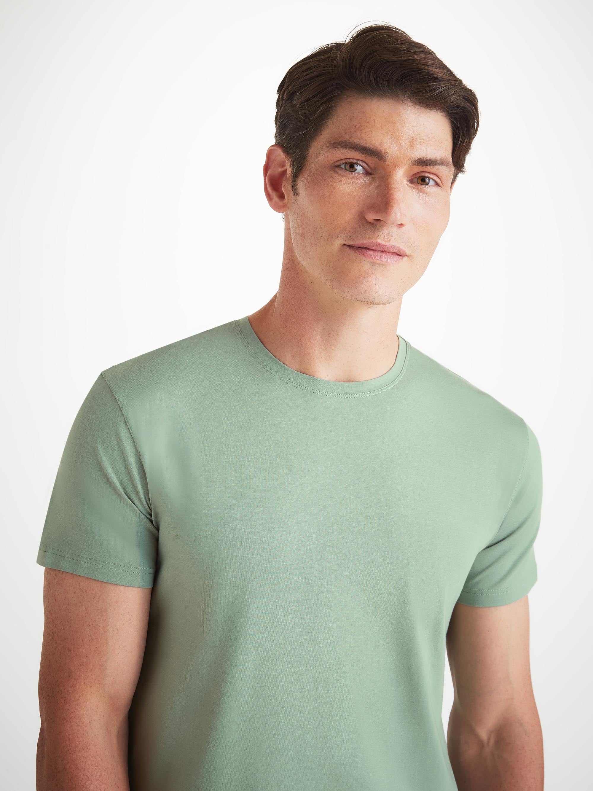 Men's T-Shirt Basel Micro Modal Stretch Eucalyptus