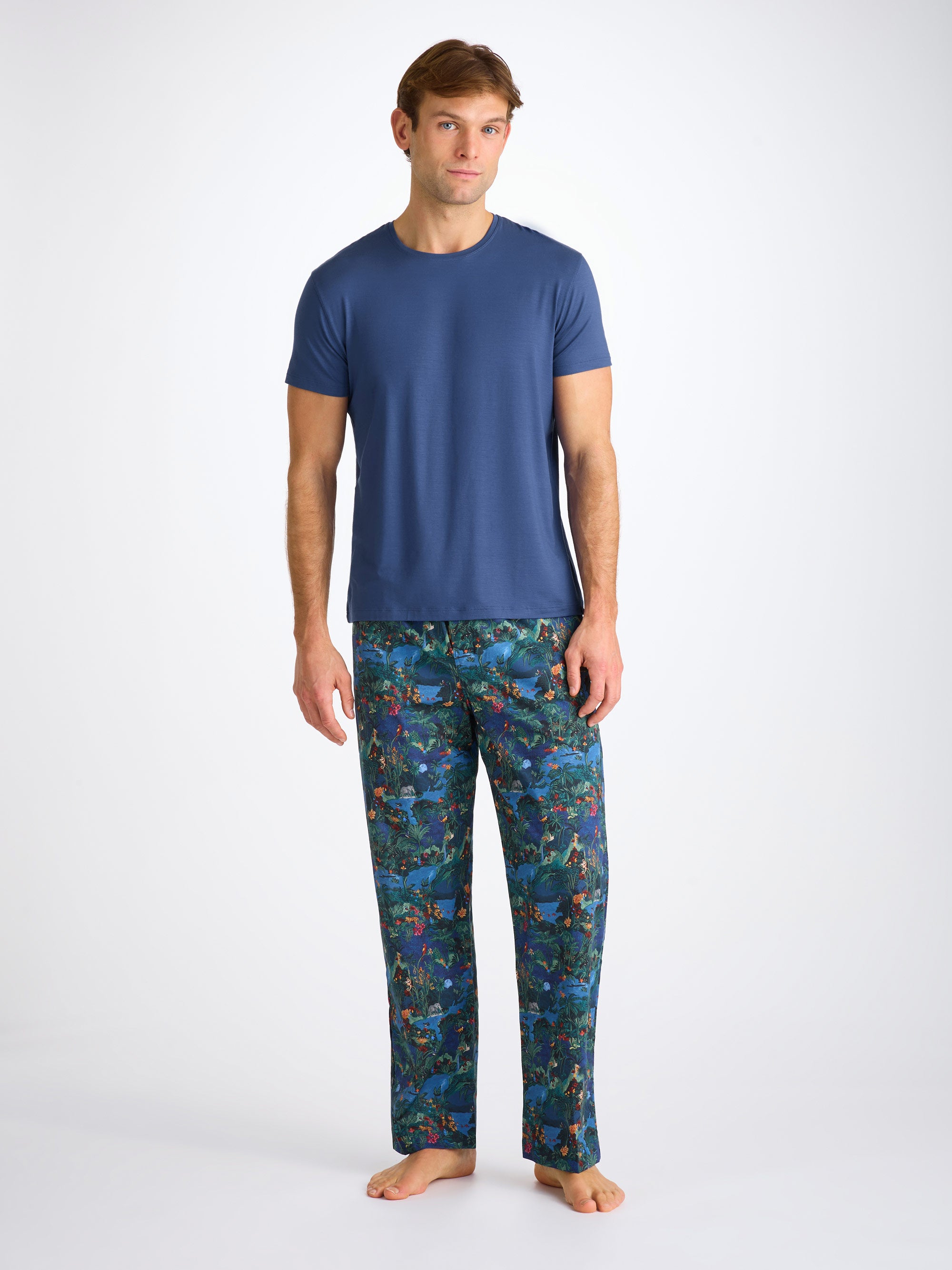 Men's T-Shirt Basel Micro Modal Stretch Sapphire