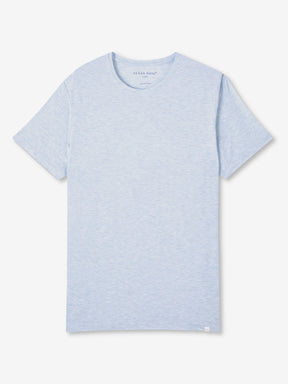 Men's T-Shirt Ethan Micro Modal Stretch Light Blue Marl