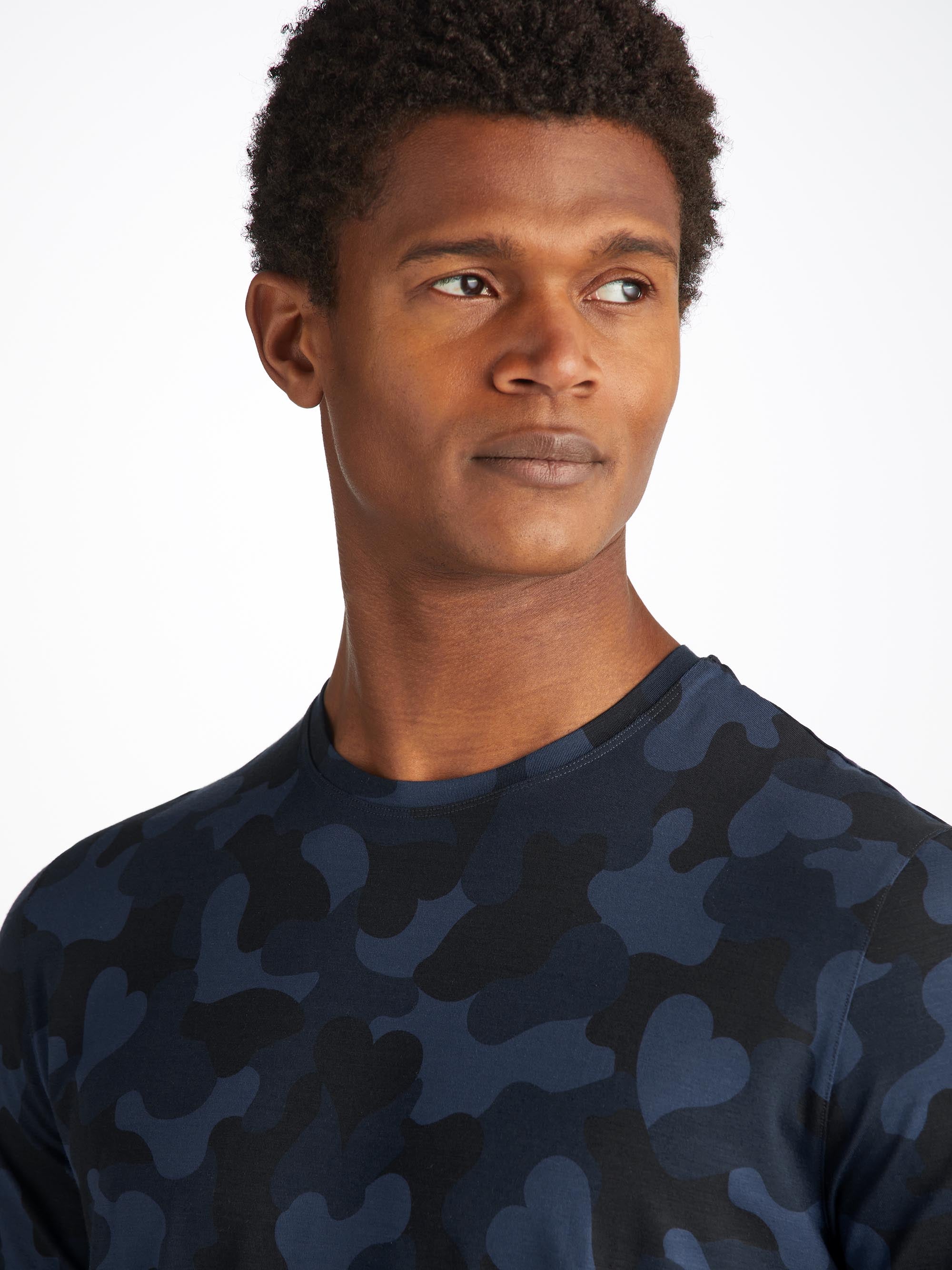 Men's T-Shirt London 11 Micro Modal Navy