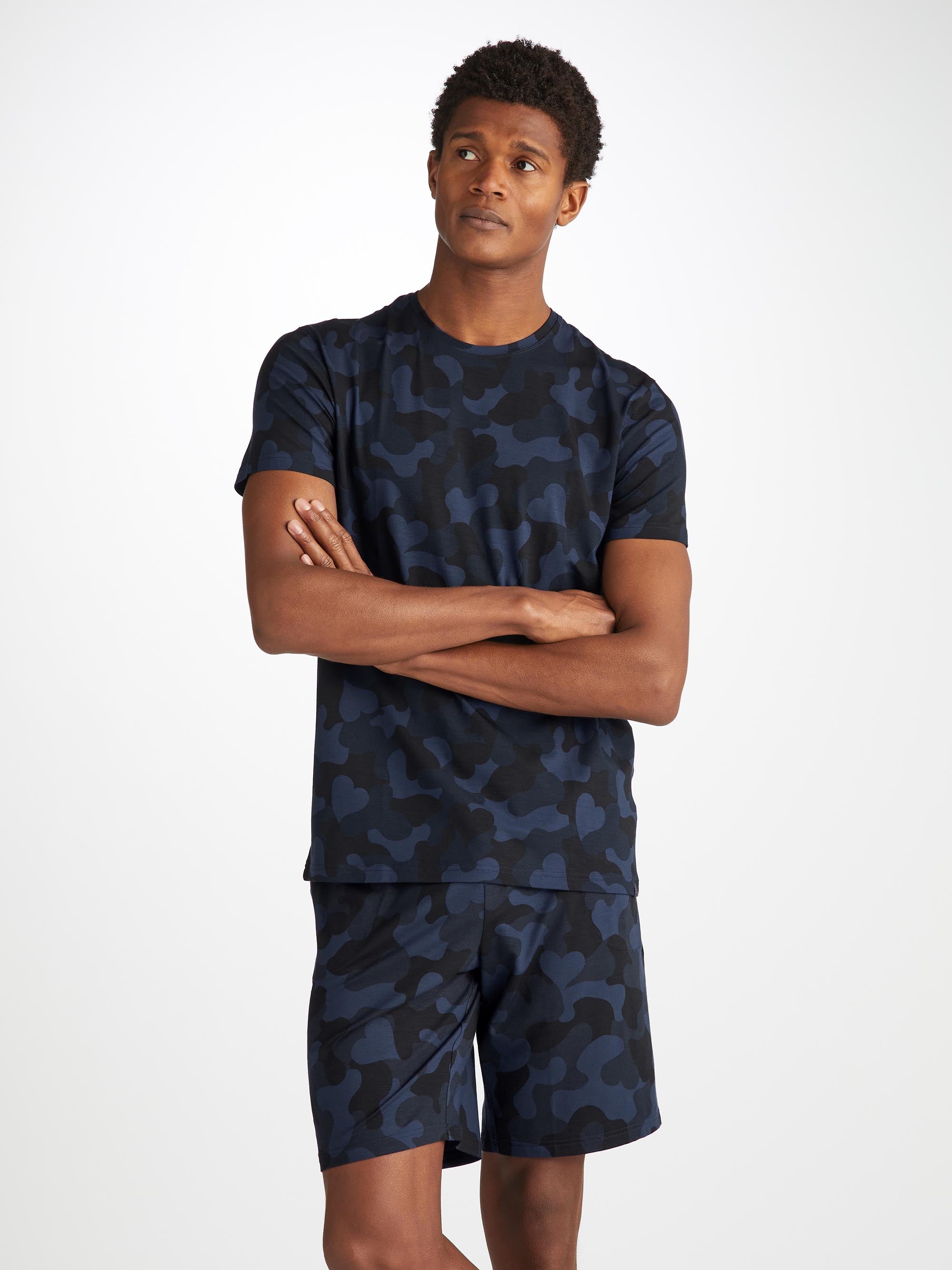 Men's T-Shirt London 11 Micro Modal Navy