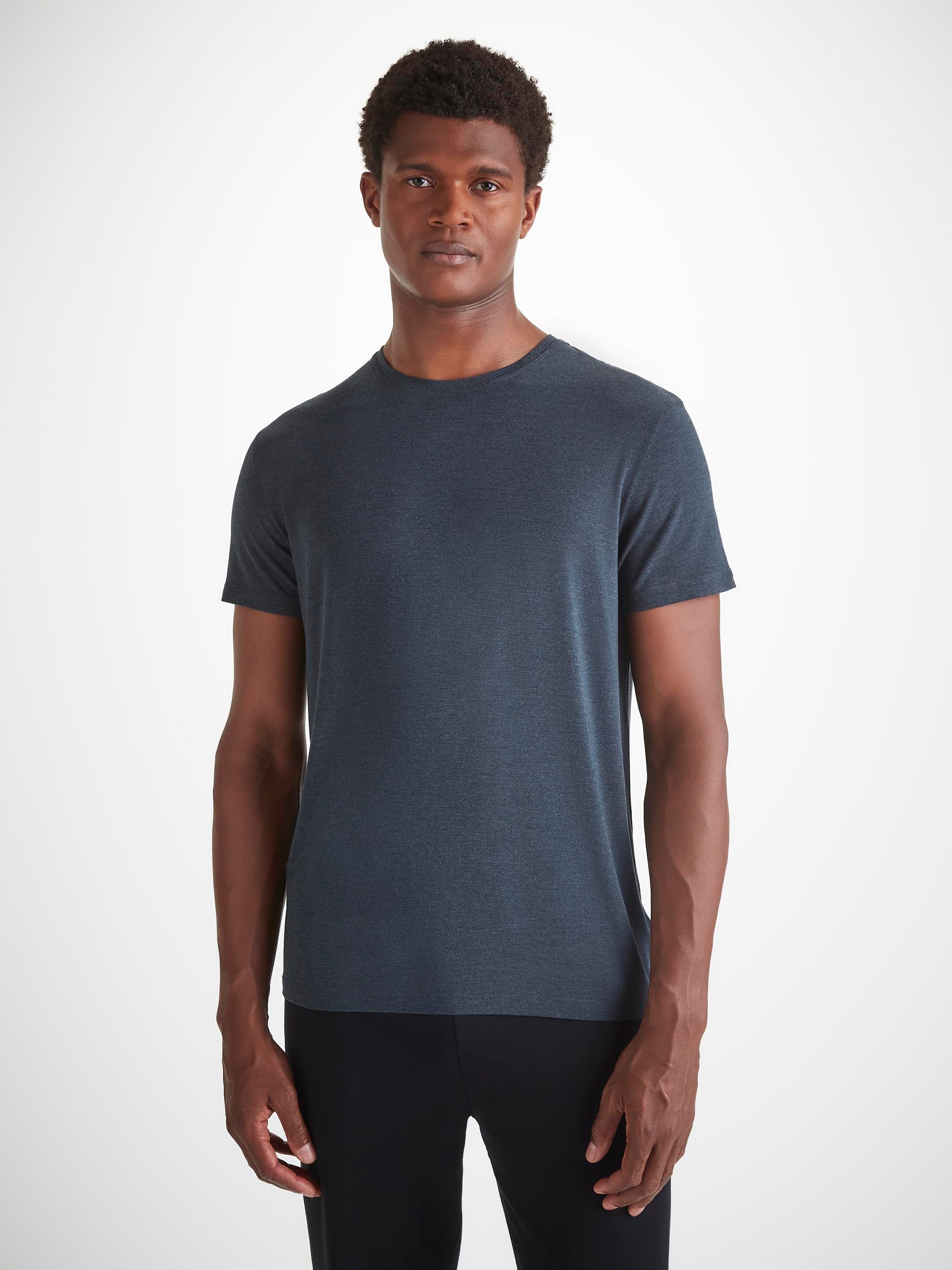 Men's T-Shirt Marlowe Micro Modal Stretch Anthracite