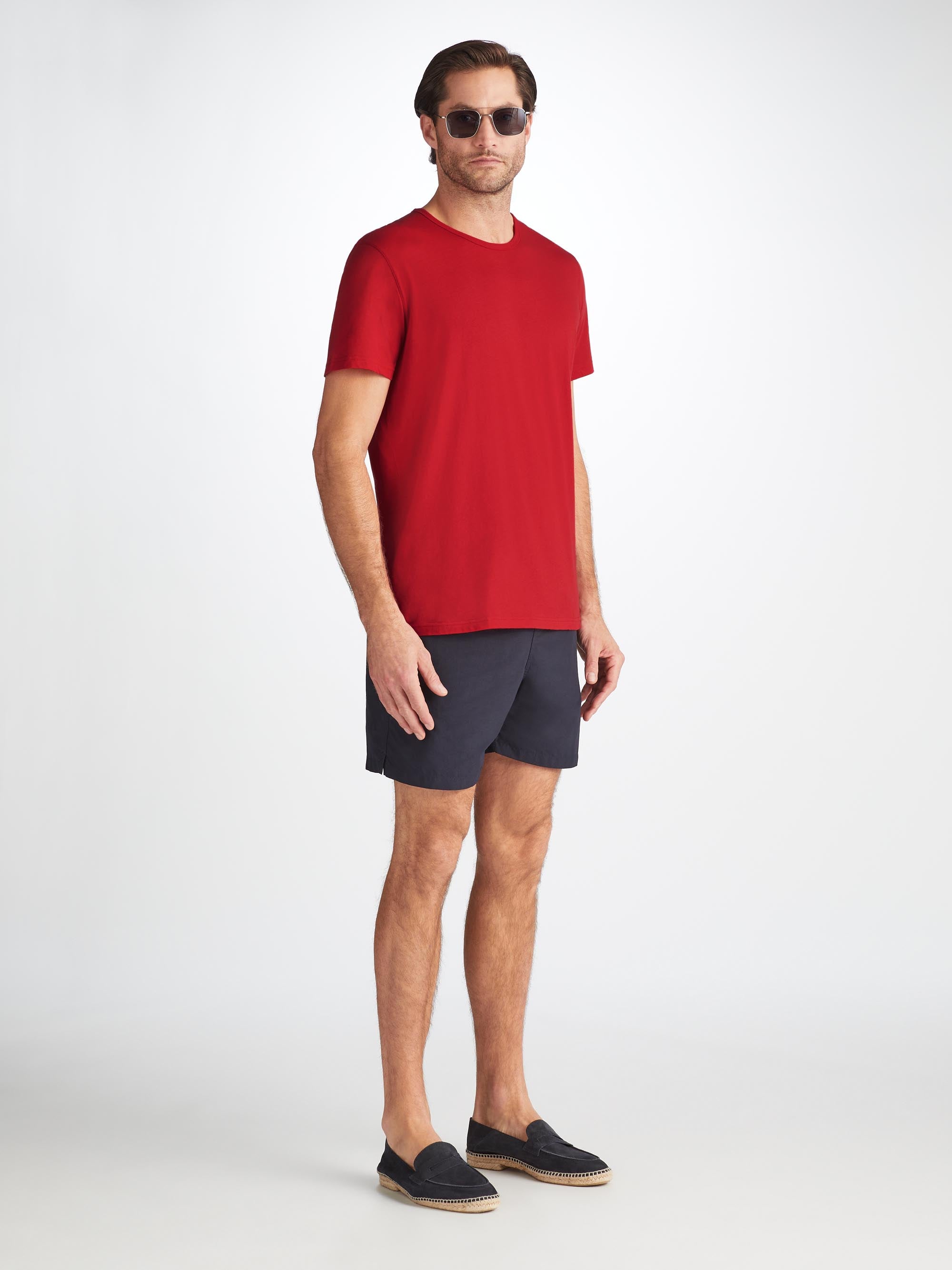 Men's Short Sleeve T-Shirt Riley Pima Cotton Red