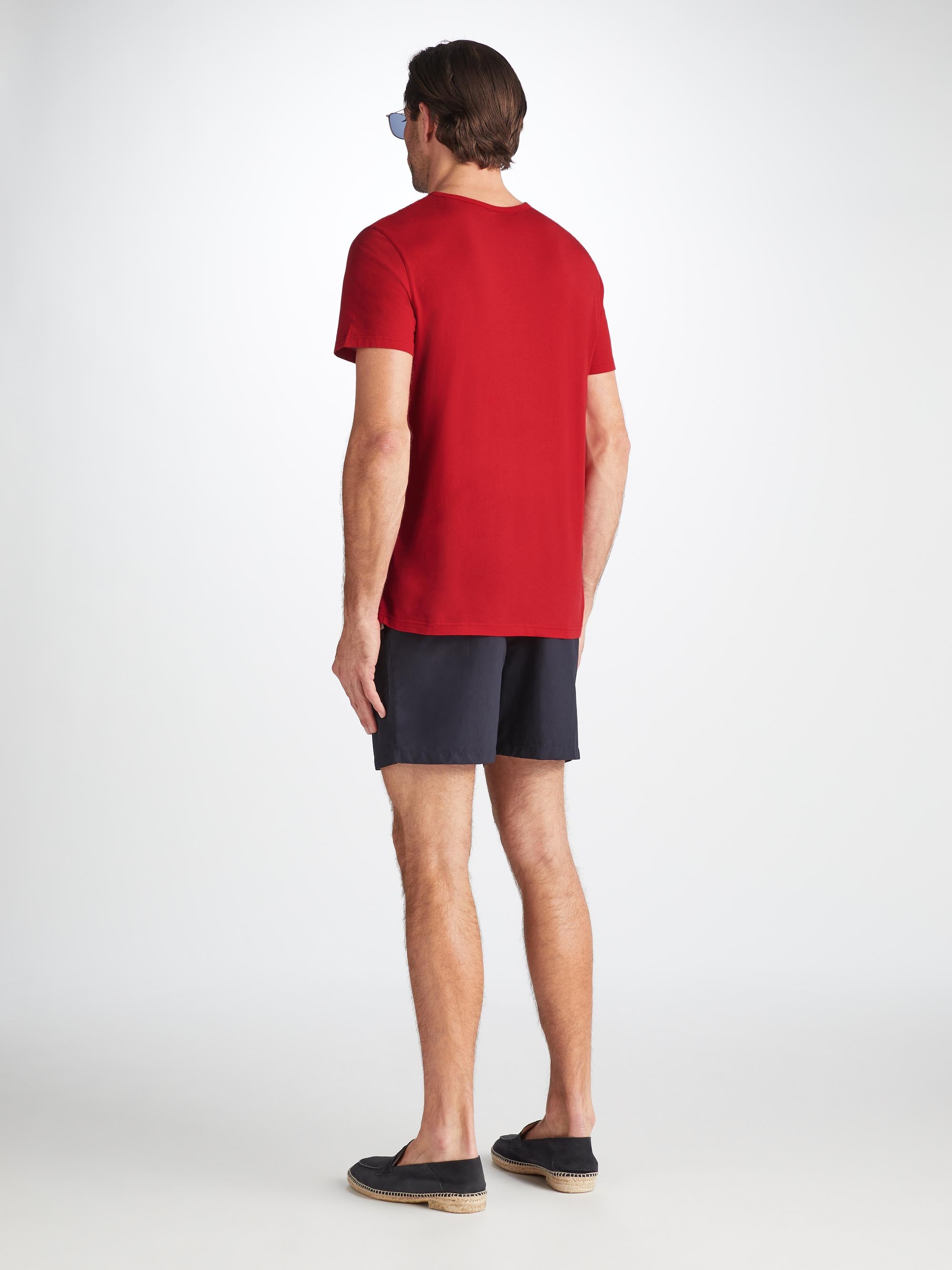 Men's Short Sleeve T-Shirt Riley Pima Cotton Red