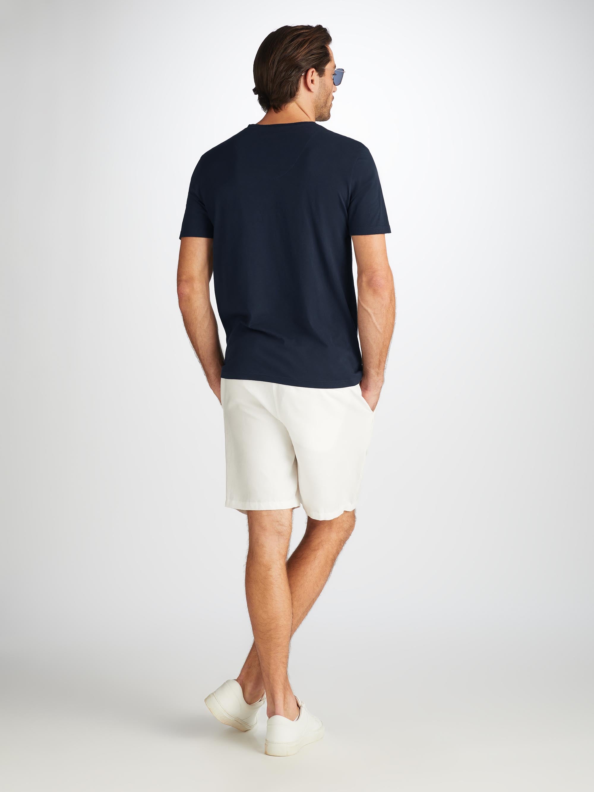 Men's V-Neck T-Shirt Riley Pima Cotton Navy