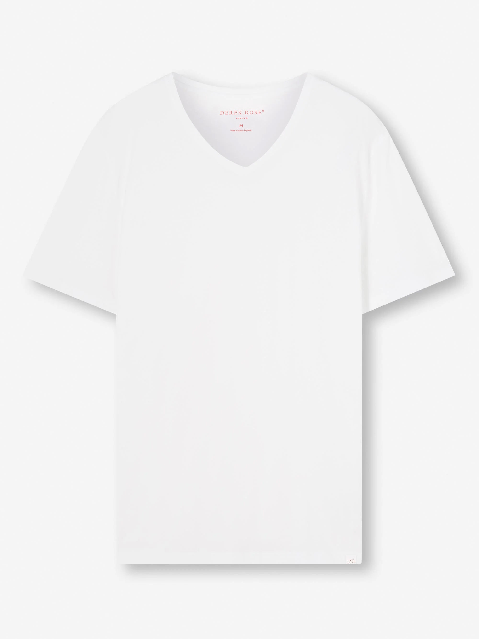 Men's V-Neck T-Shirt Riley Pima Cotton White