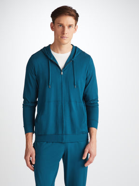 Men's Hoodie Basel Micro Modal Stretch Poseidon Blue