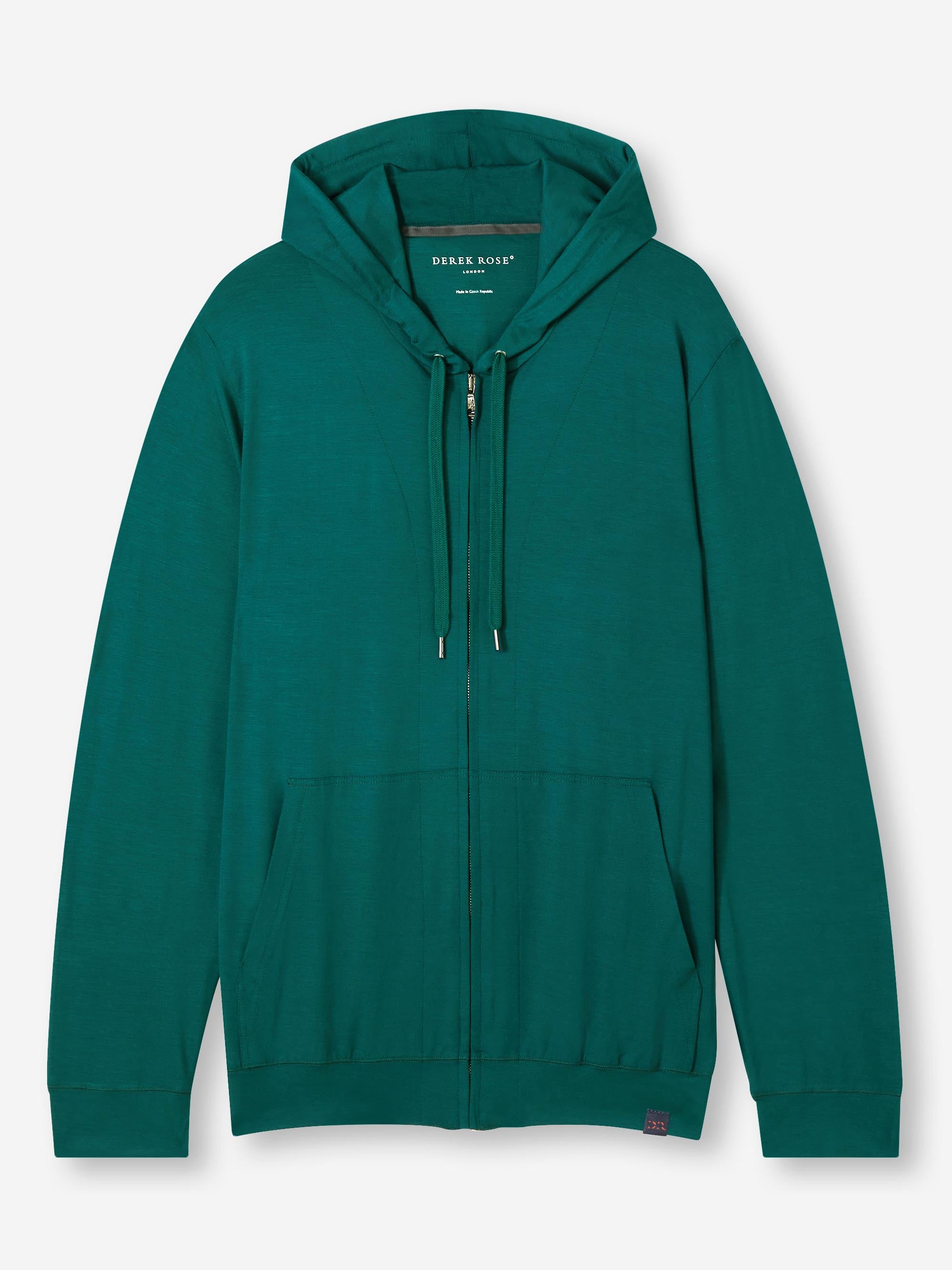 Men's Hoodie Basel Micro Modal Stretch Pine Green