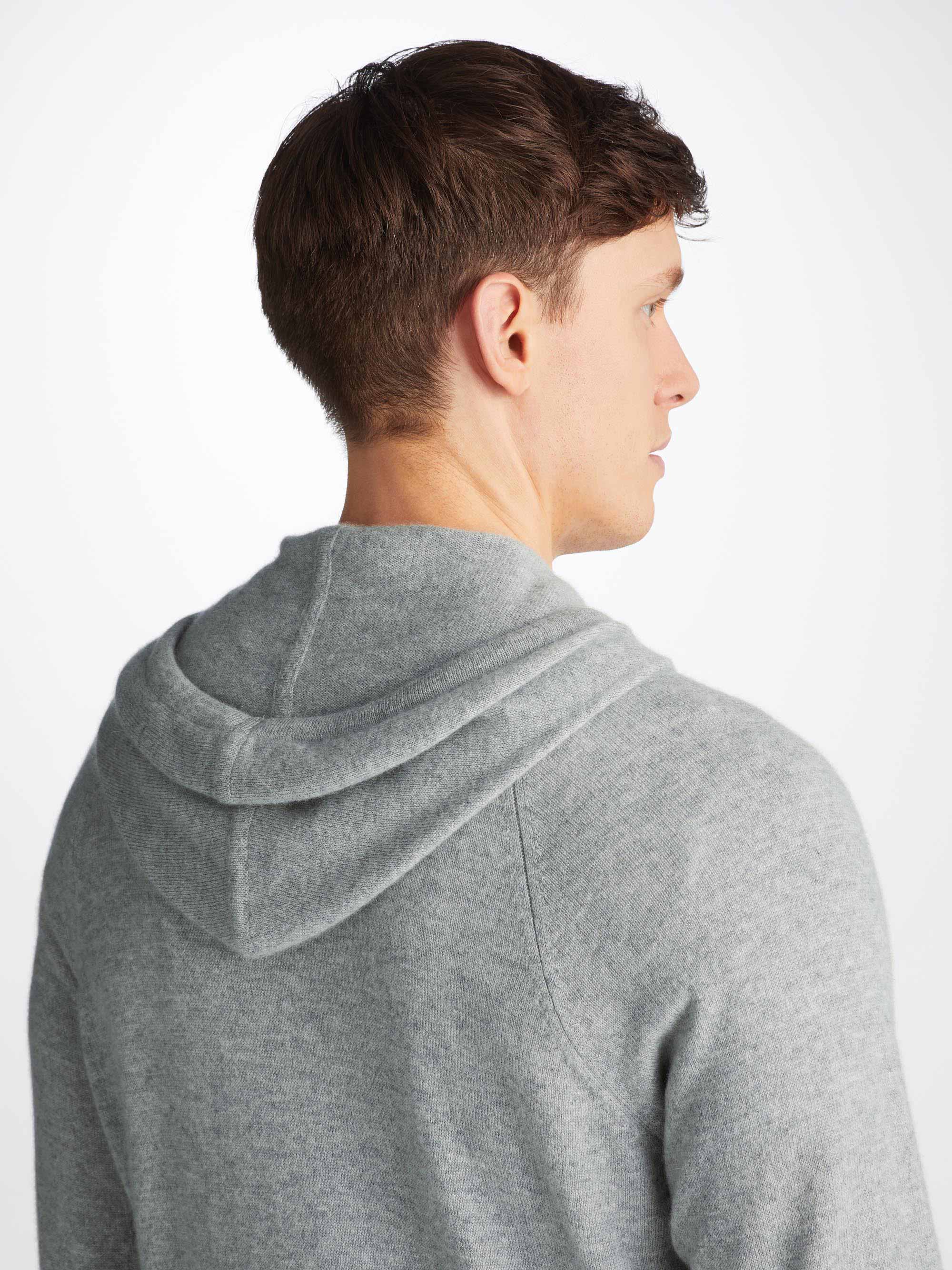 Men's Hoodie Finley Cashmere Silver