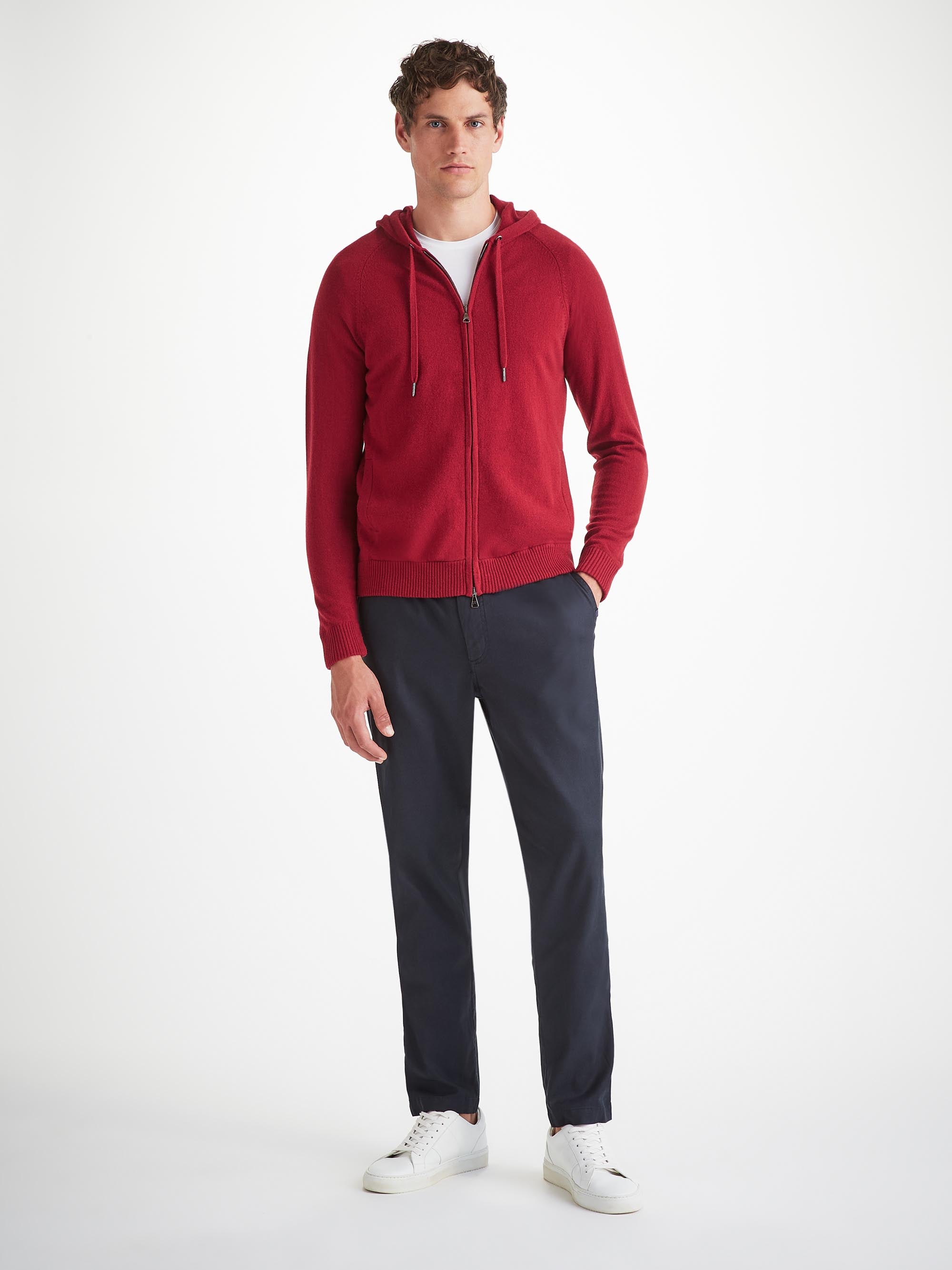 Men's Hoodie Finley Cashmere Cardinal Red