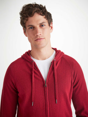 Men's Hoodie Finley Cashmere Cardinal Red