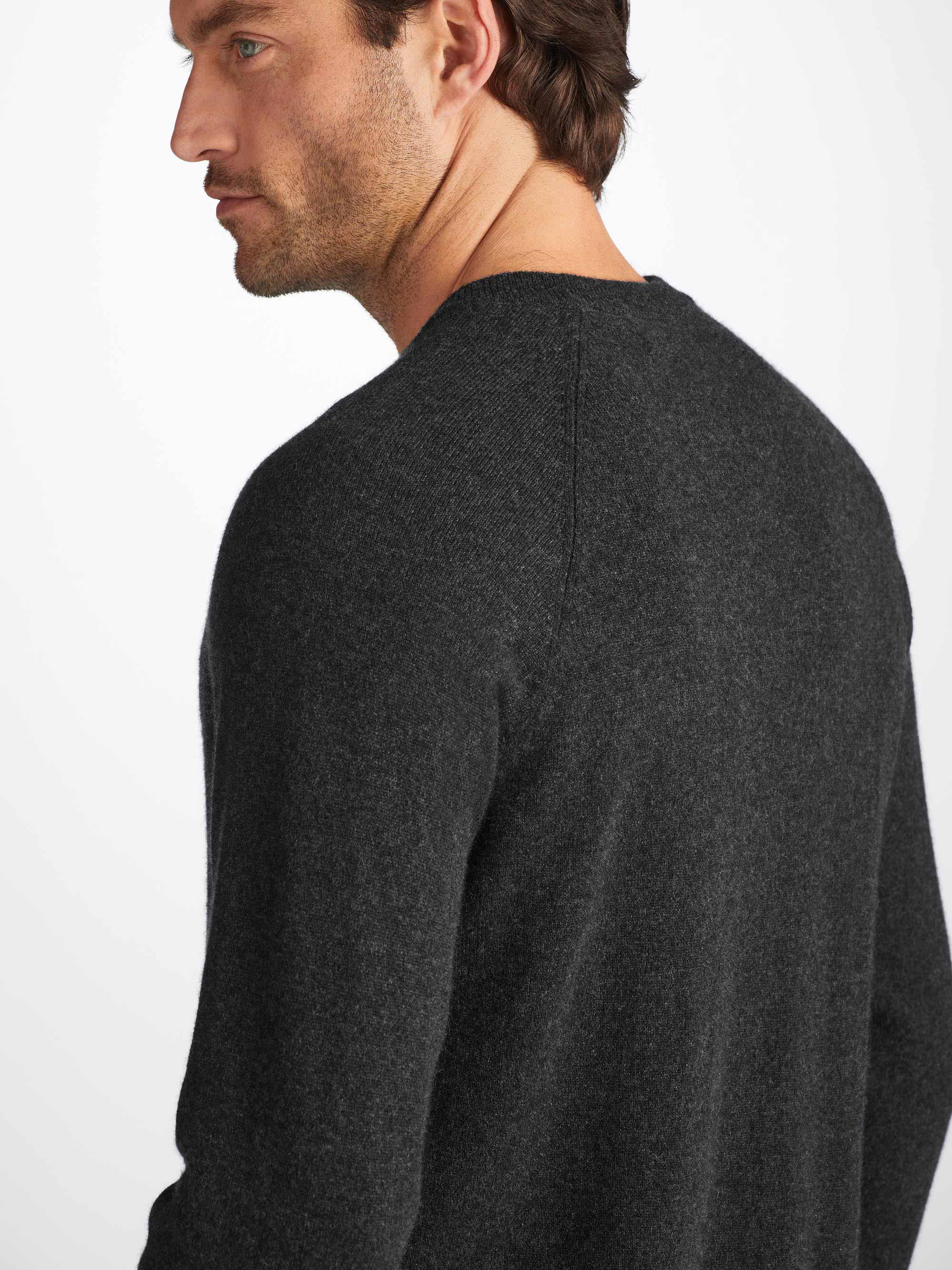 Men's Sweater Finley Cashmere Charcoal