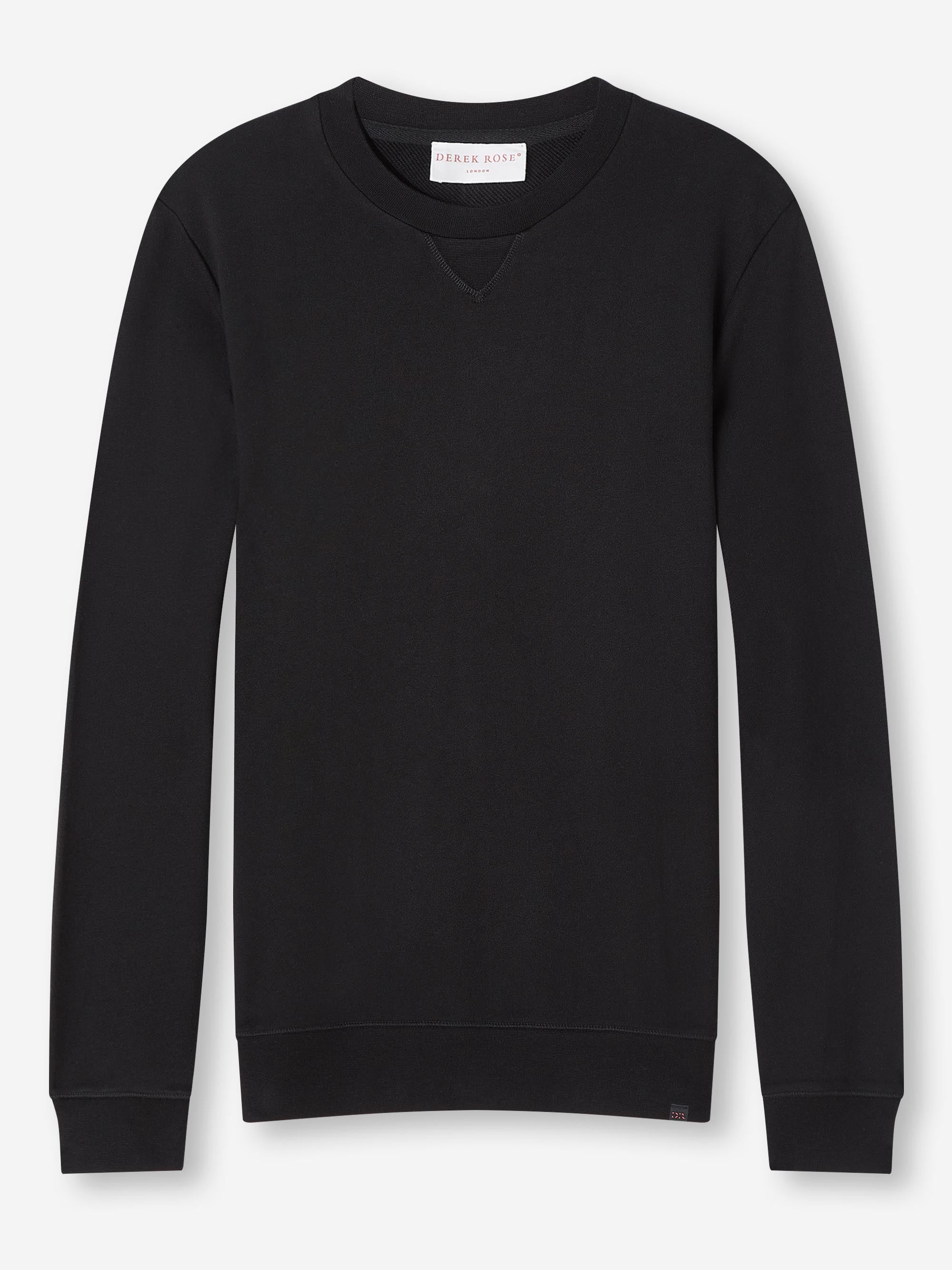 [[Men's Sweatshirt Quinn Cotton Modal Black (Size)]]