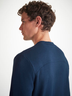 Men's Sweatshirt Quinn Cotton Modal Navy