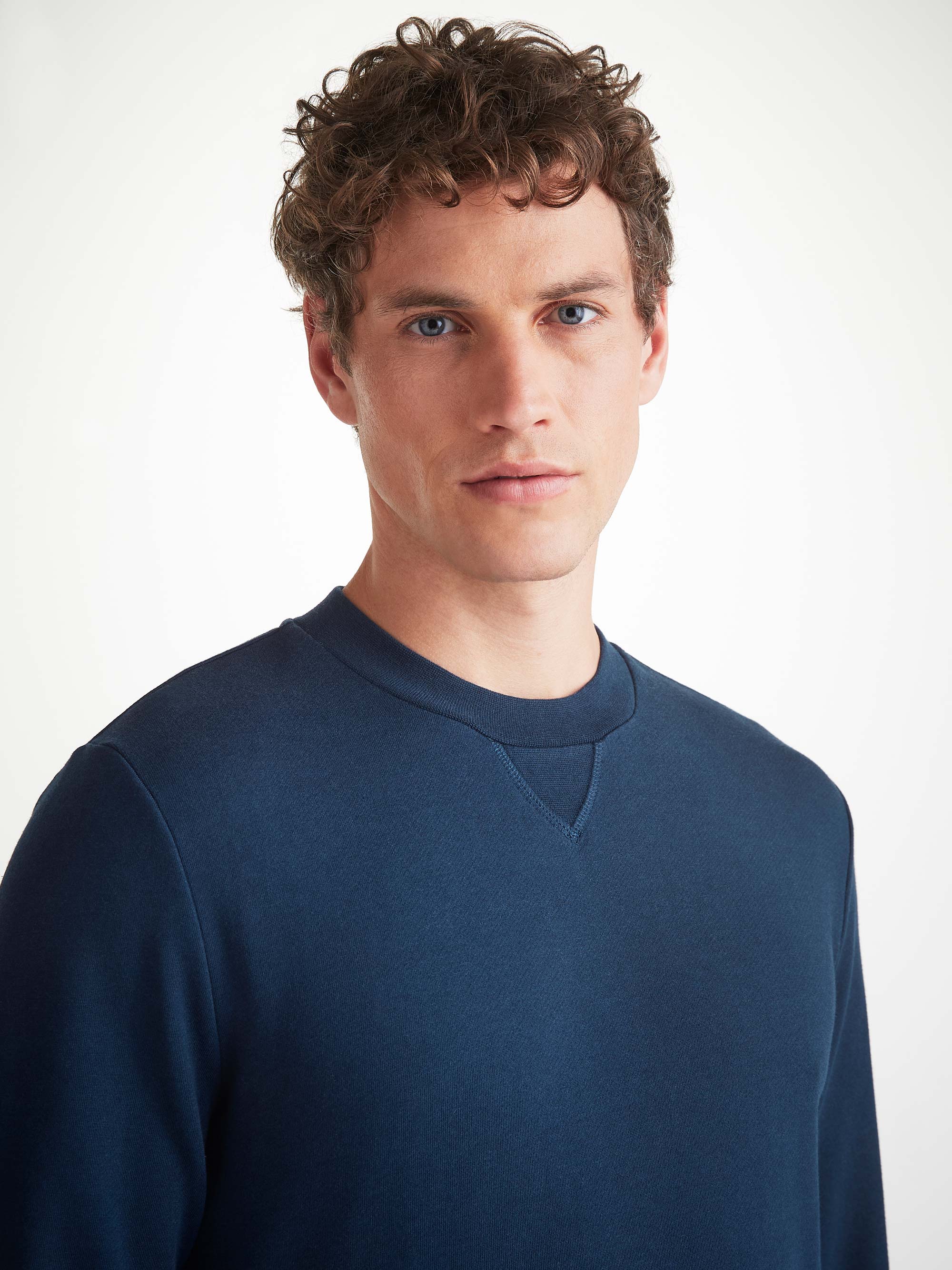 Men's Sweatshirt Quinn Cotton Modal Navy