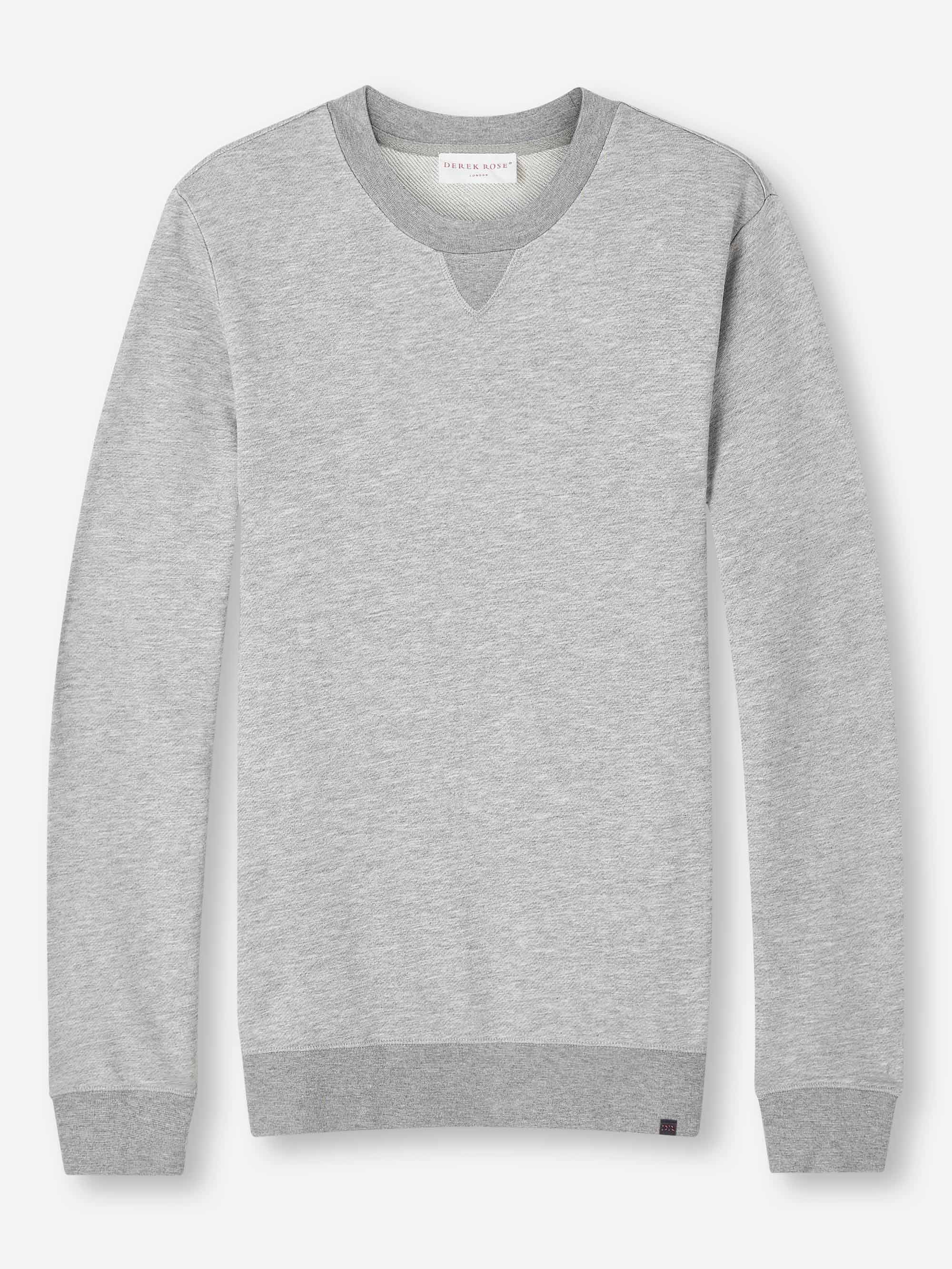 Men's Sweatshirt Quinn Cotton Modal Silver