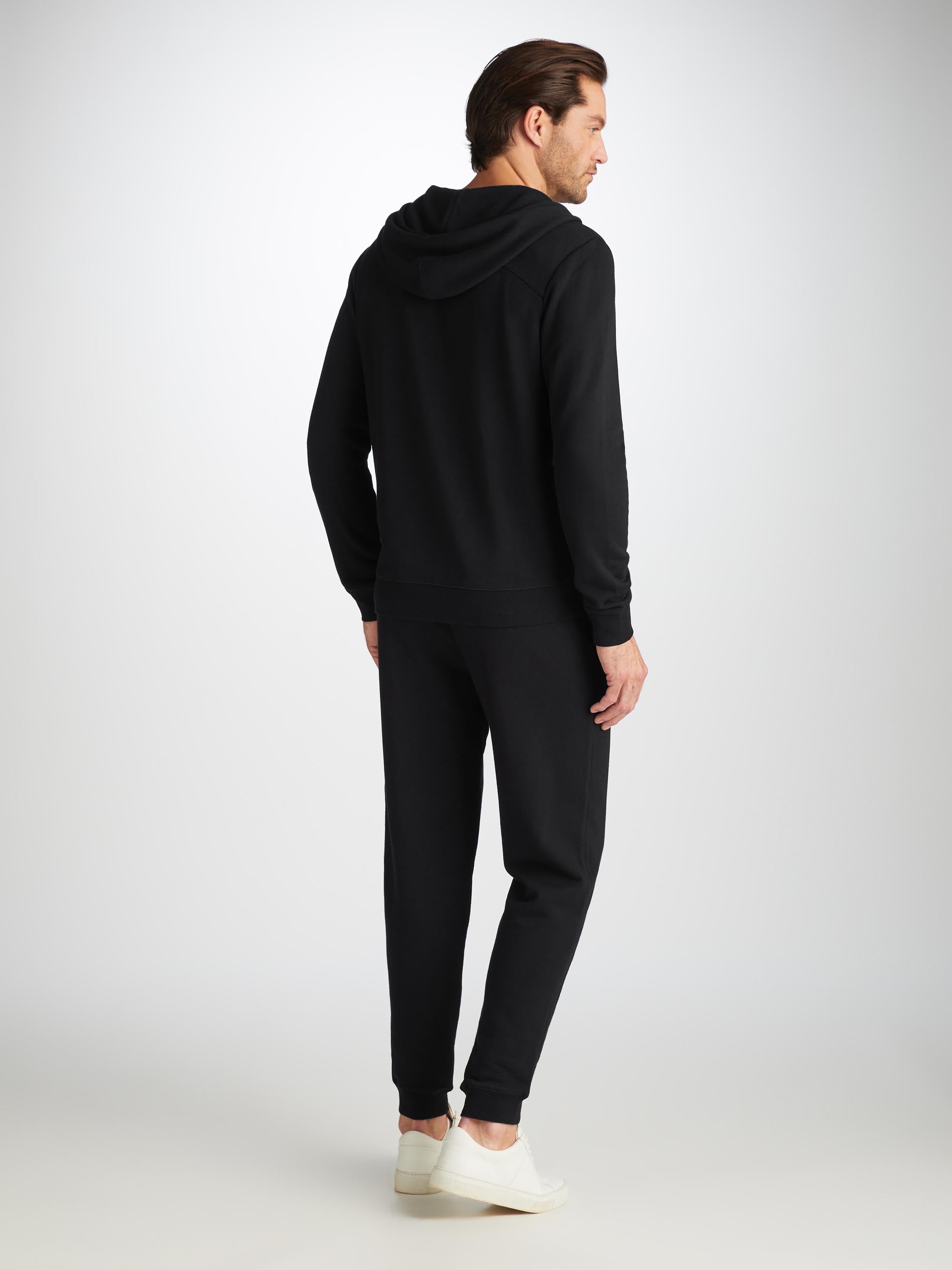 Men's Quinn Cotton Modal Hoodie and Sweatpants Black Set