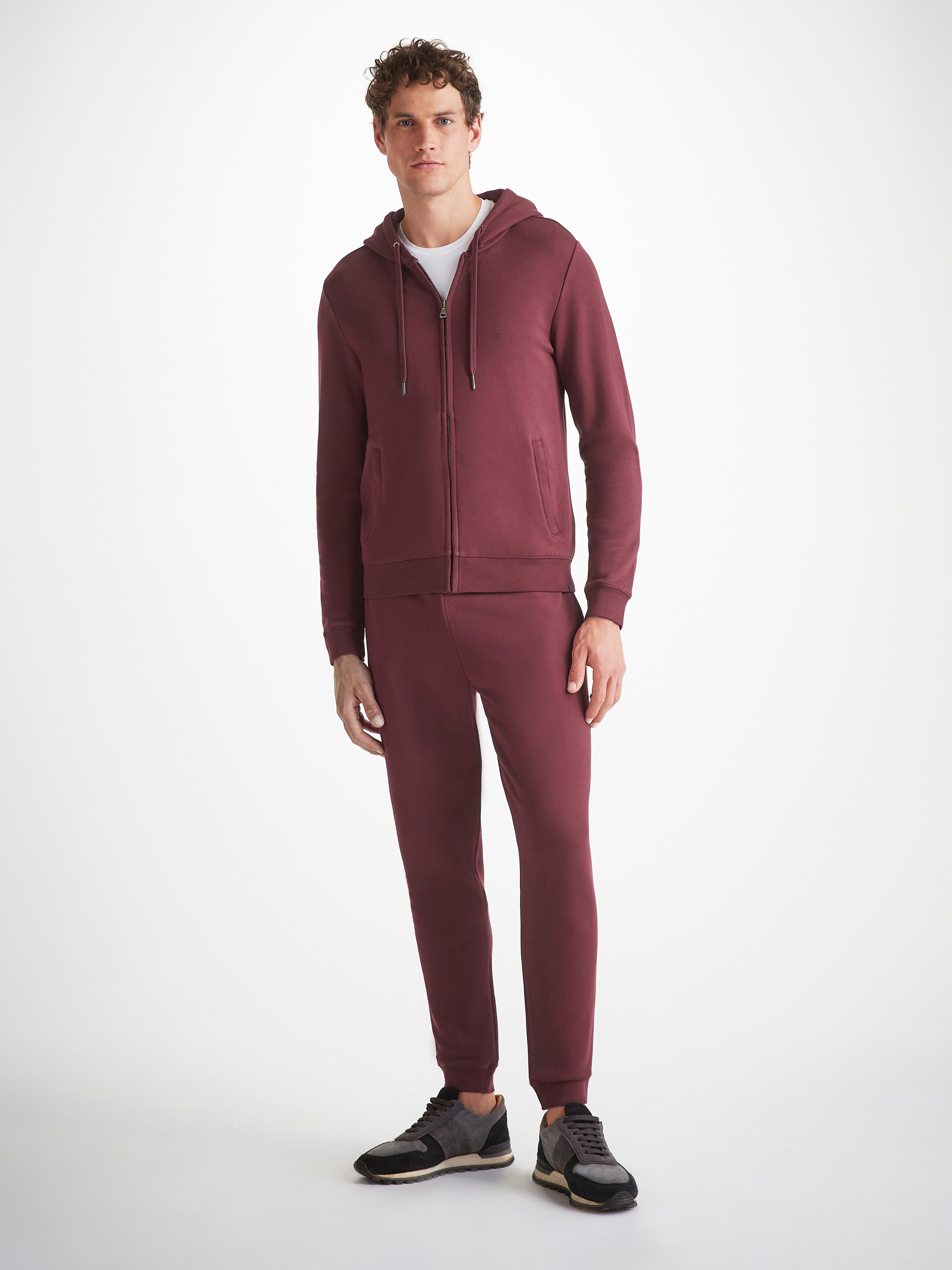 Men's Hoodie and Sweatpants Quinn Burgundy Set