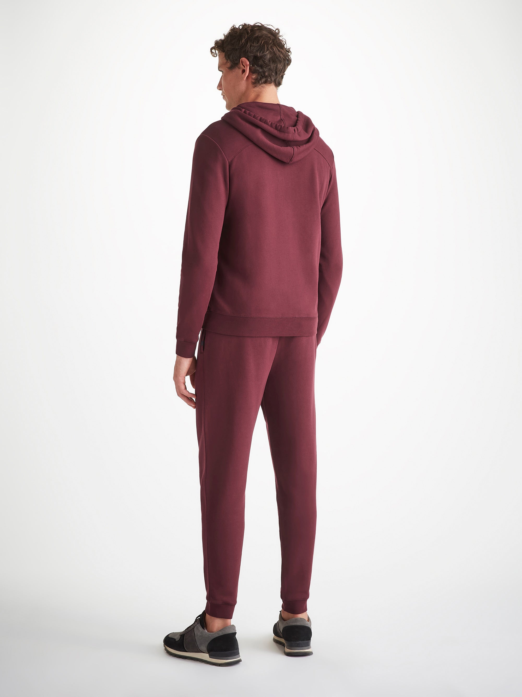 Men's Hoodie Quinn Cotton Modal Burgundy