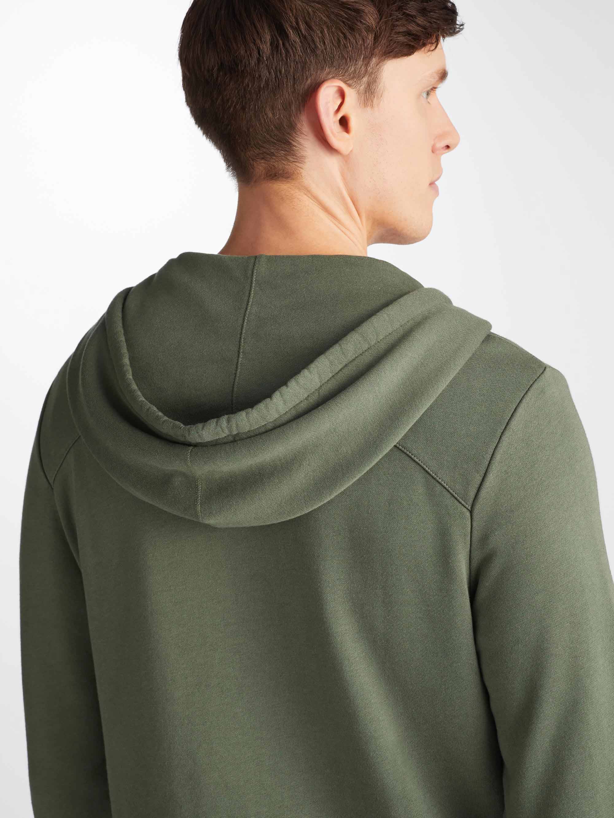 Men's Hoodie Quinn Cotton Modal Soft Green