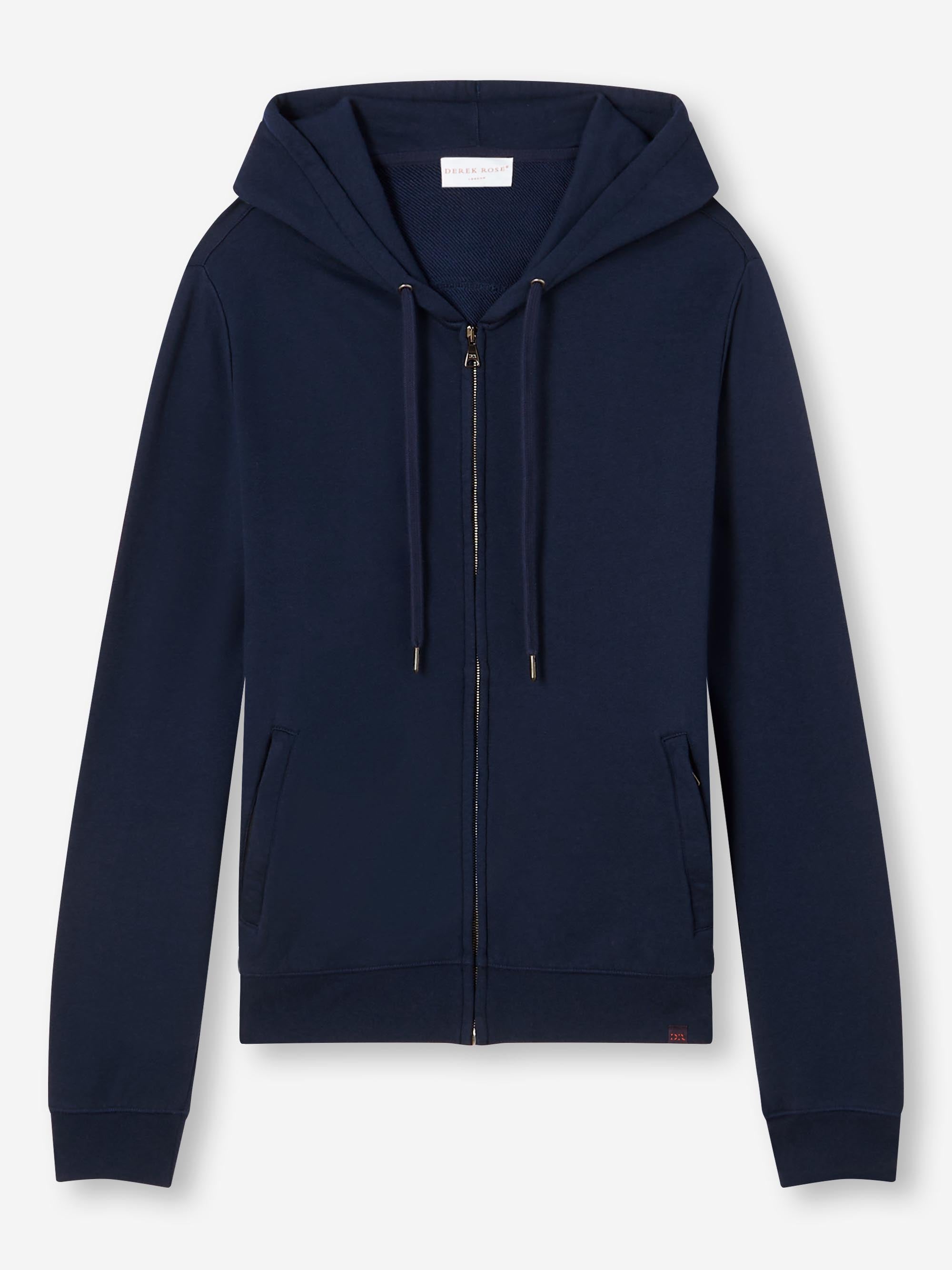 [[Men's Hoodie Quinn Cotton Modal Navy (Size)]]