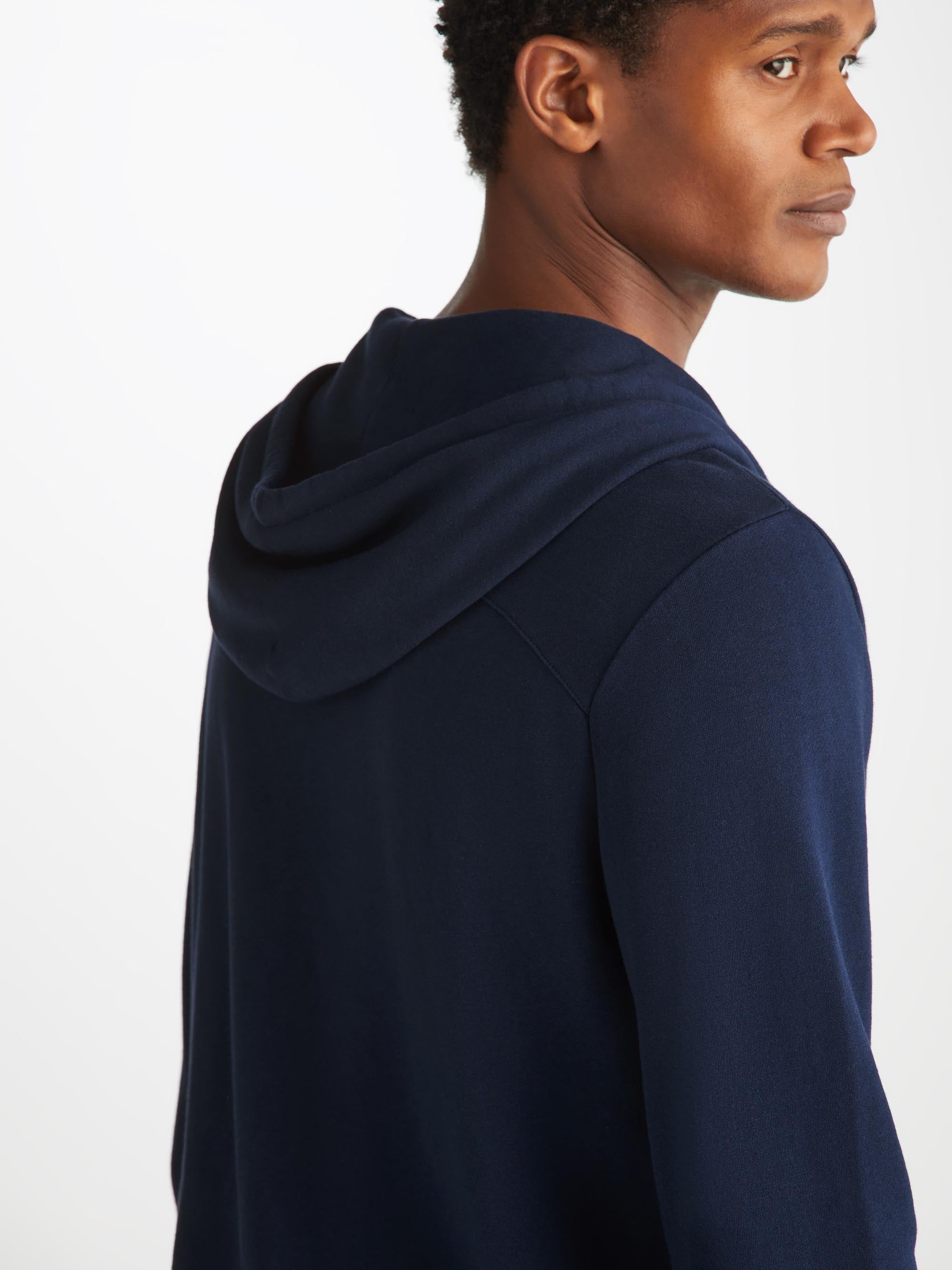 Men's Hoodie Quinn Cotton Modal Navy