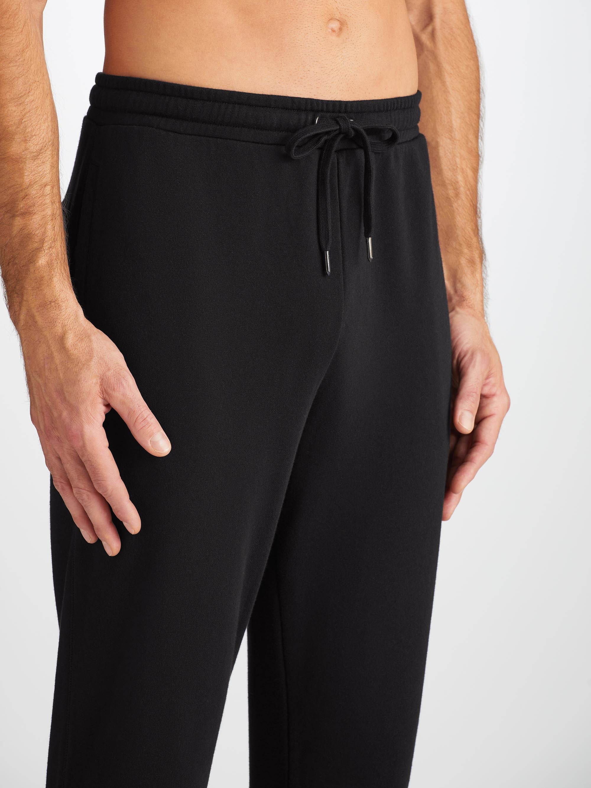 Men's Quinn Cotton Modal Hoodie and Sweatpants Black Set