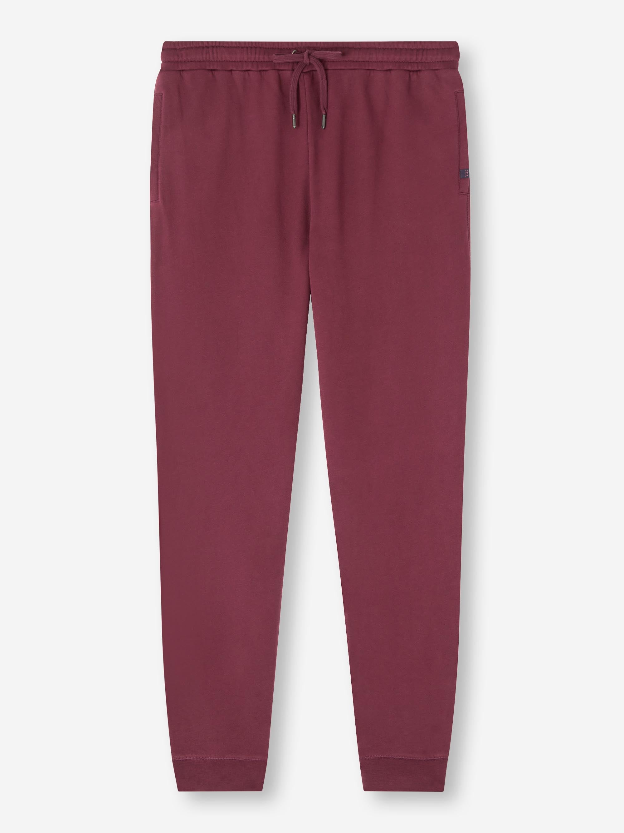 Men's Sweatpants Quinn Cotton Modal Burgundy